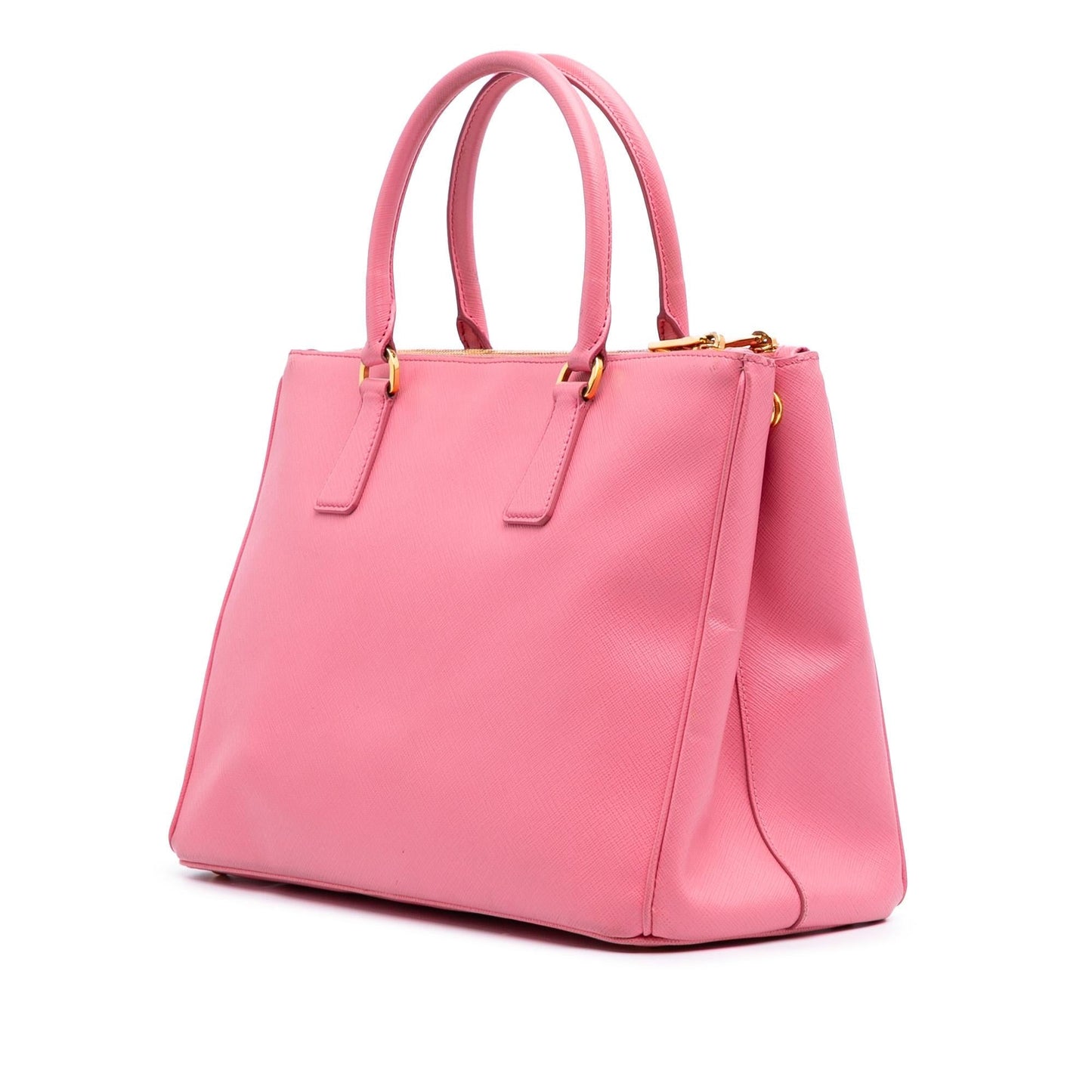 Prada Medium Saffiano Lux Galleria Double Zip Satchel