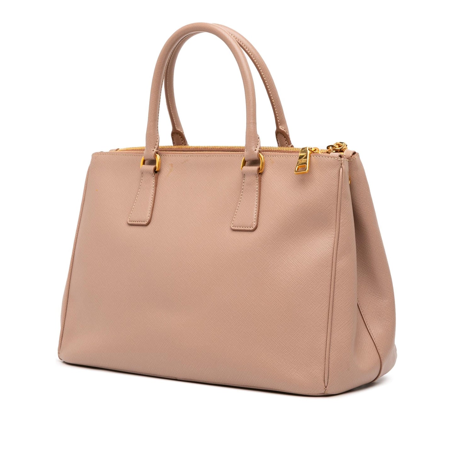 Prada Medium Saffiano Lux Galleria Double Zip Satchel