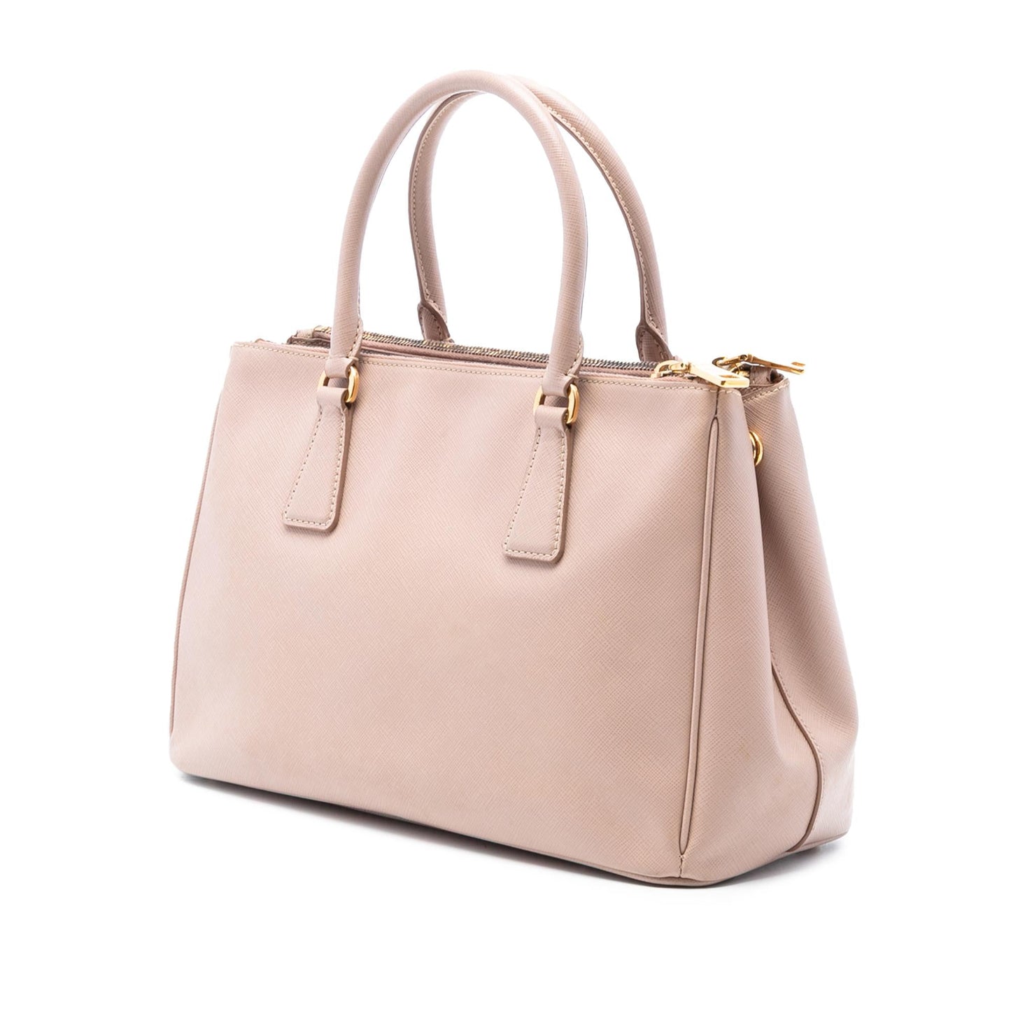 Prada Medium Saffiano Lux Galleria Double Zip Satchel