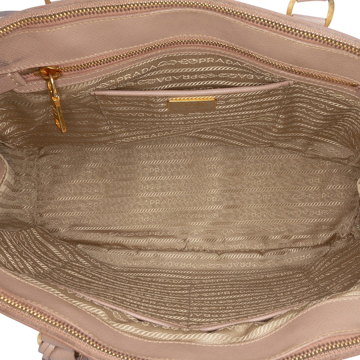 Prada Medium Saffiano Lux Galleria Double Zip Tote