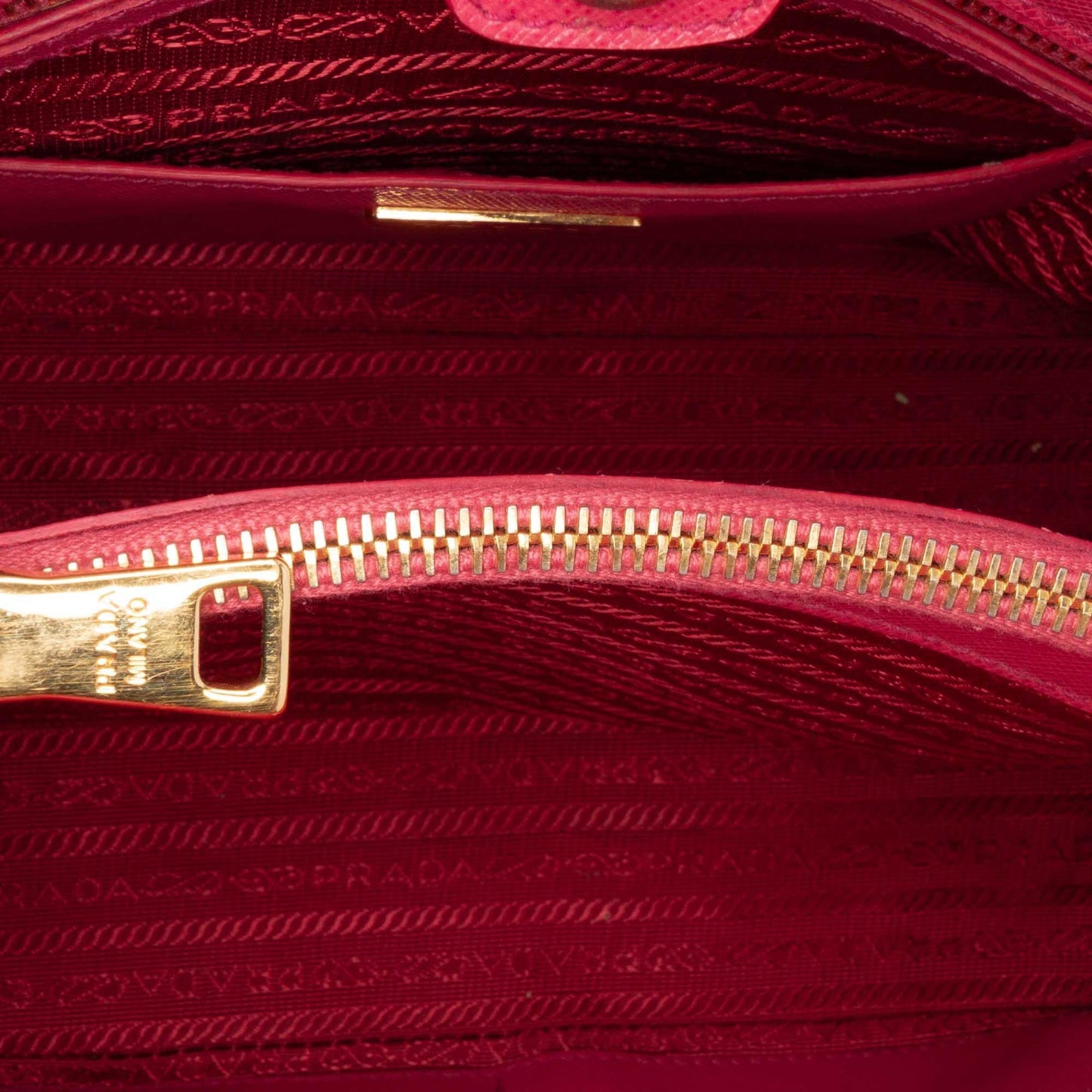 Prada Medium Saffiano Lux Open Promenade Satchel