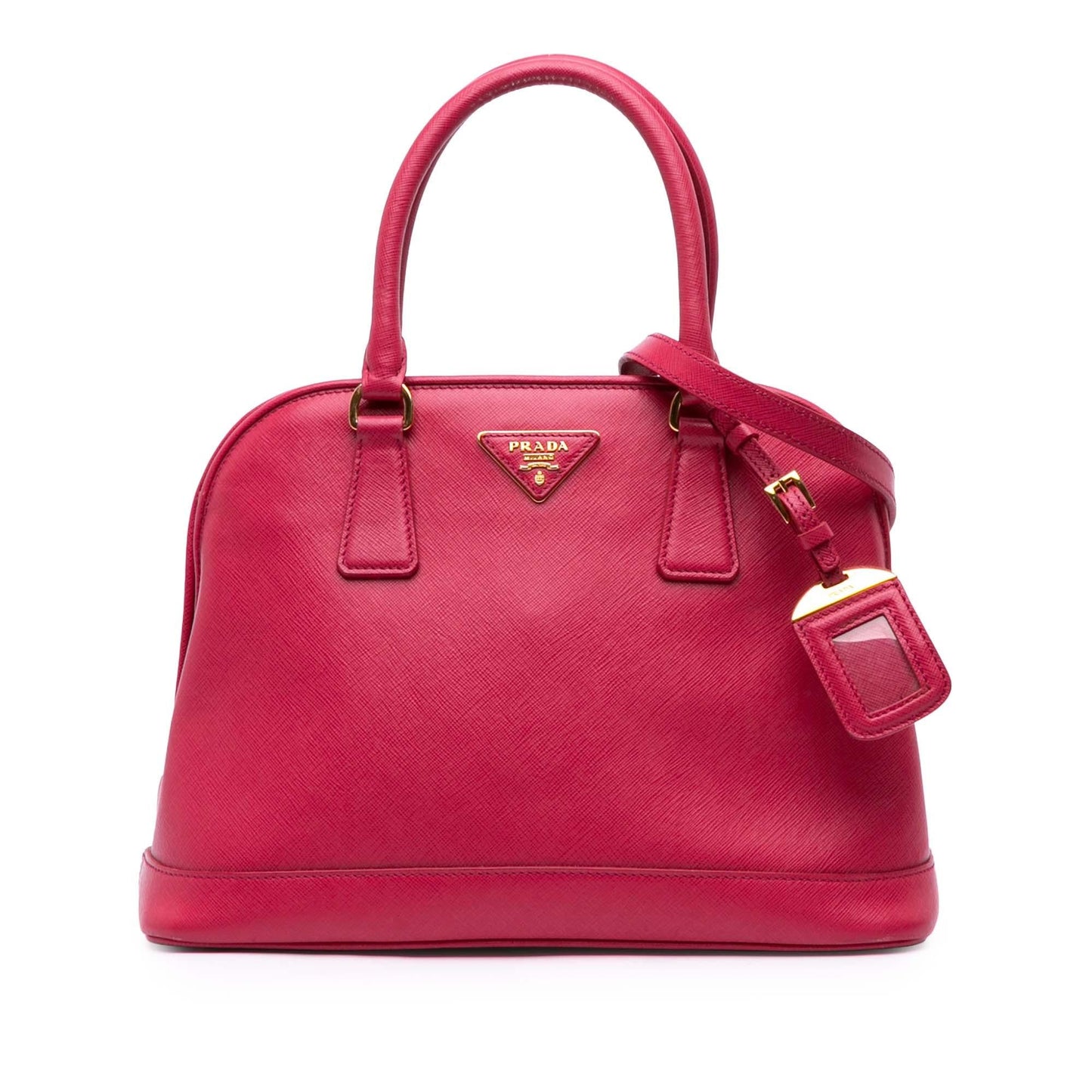 Prada Medium Saffiano Lux Open Promenade Satchel