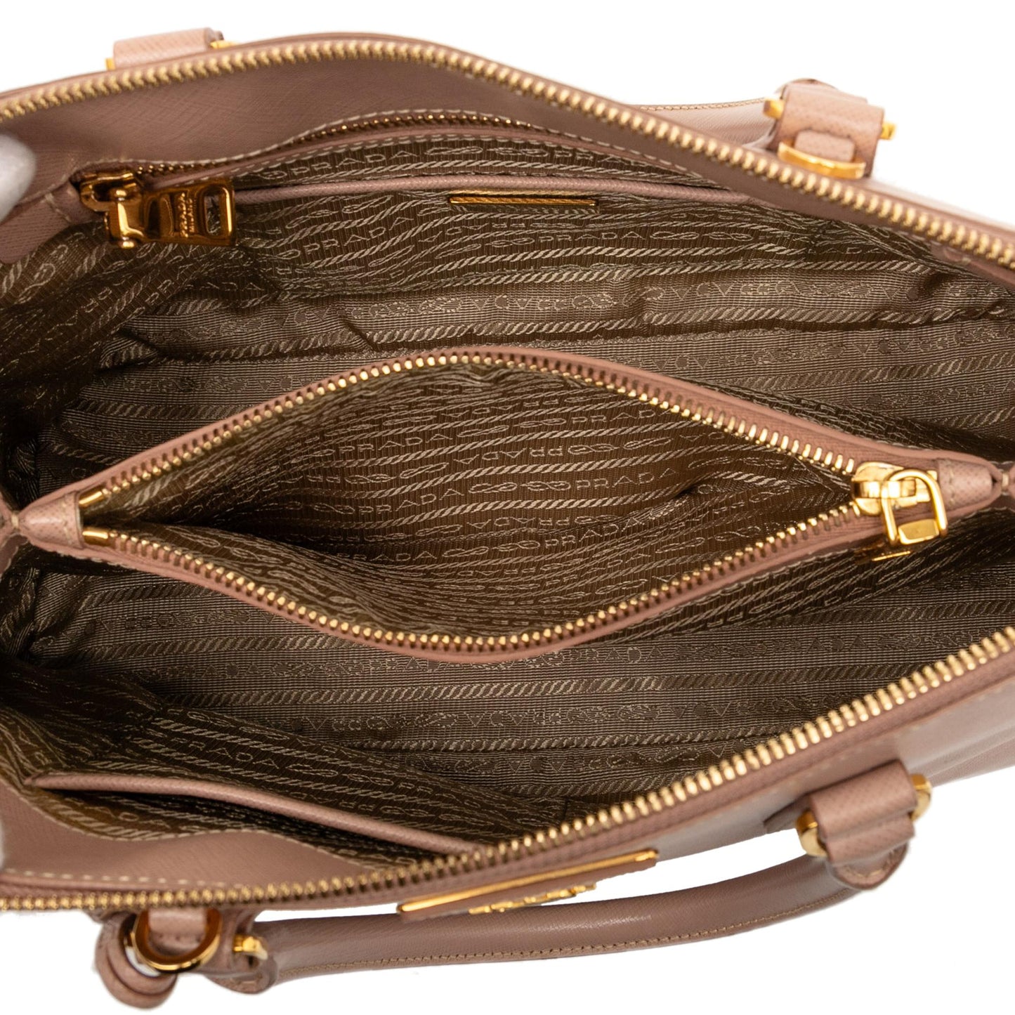Prada Medium Saffiano Lux Promenade Satchel