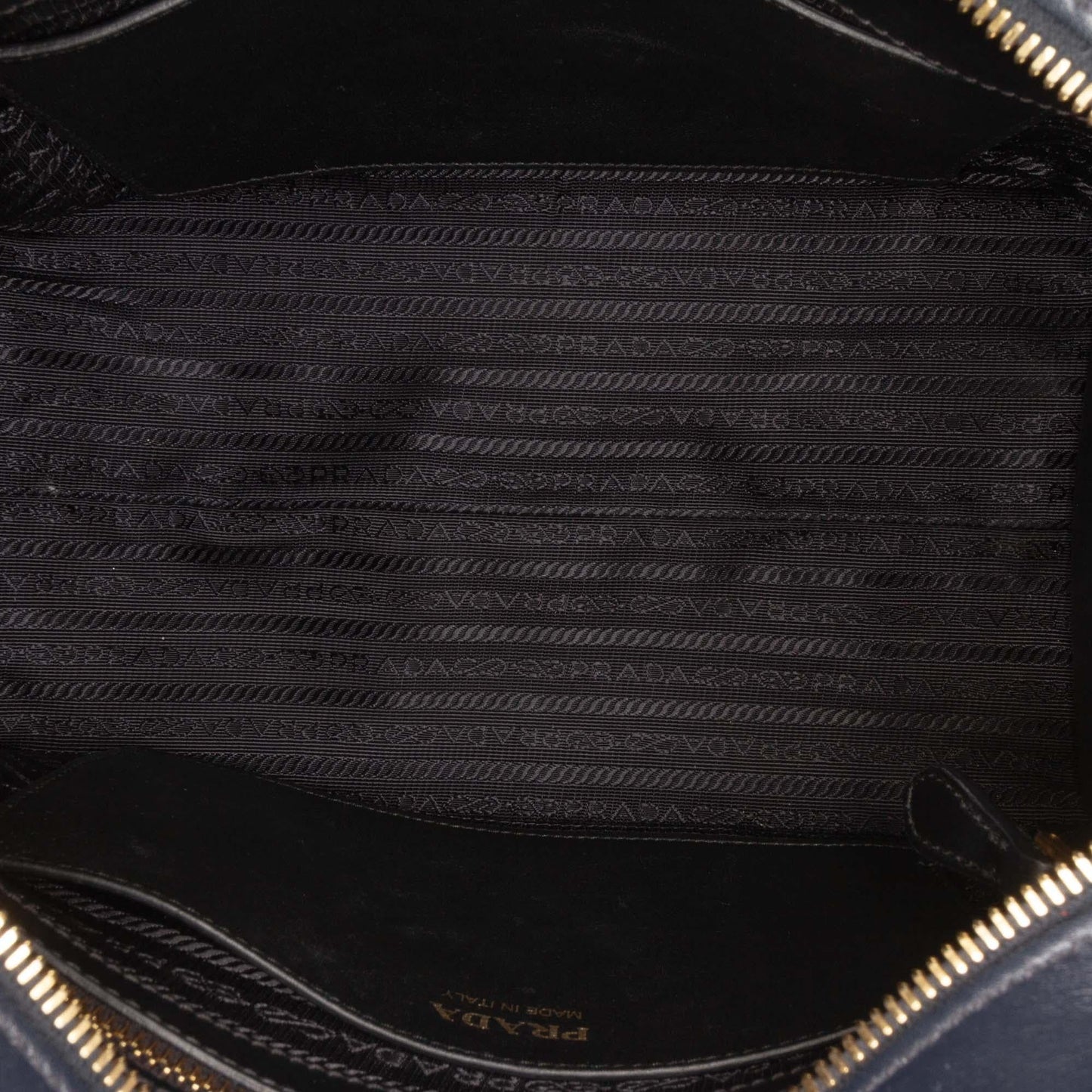 Prada Medium Saffiano Trimmed City Calf Greca Esplanade Satchel