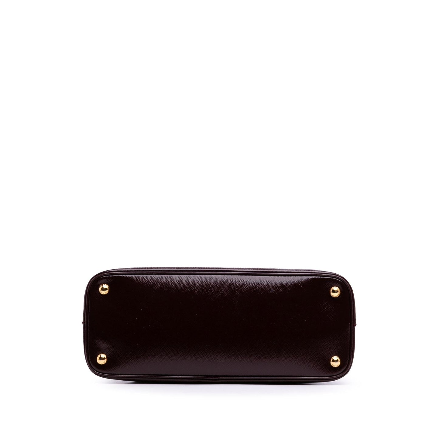 Prada Medium Saffiano Vernice Dome Satchel