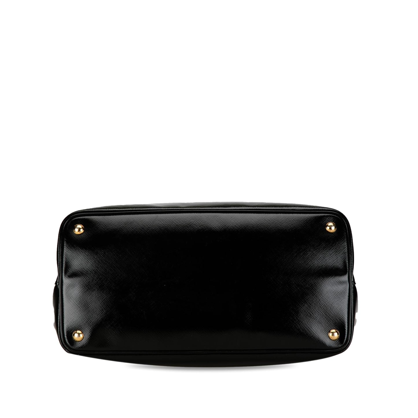 Prada Medium Saffiano Vernice Double Satchel (SHG-vfTU3r)