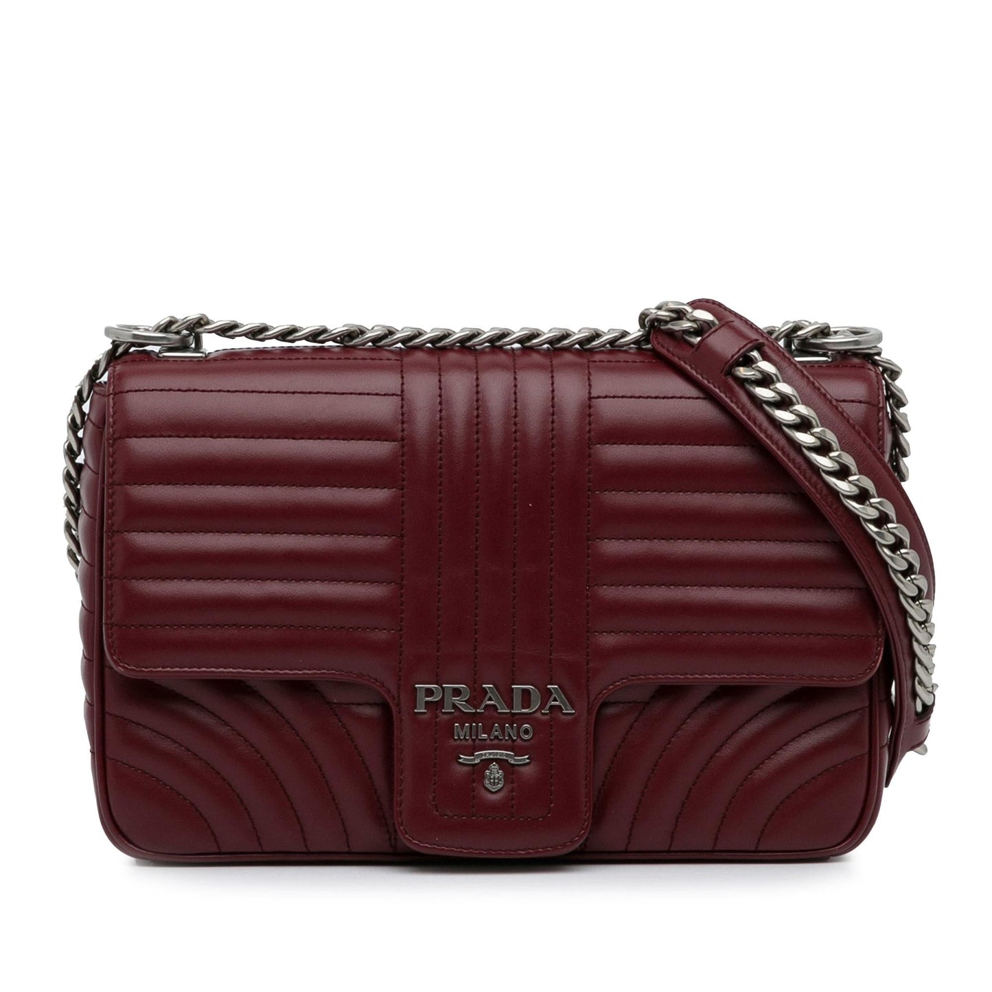 Prada Medium Soft Calf Impunture Diagramme Bag (SHG-QGVnvh)