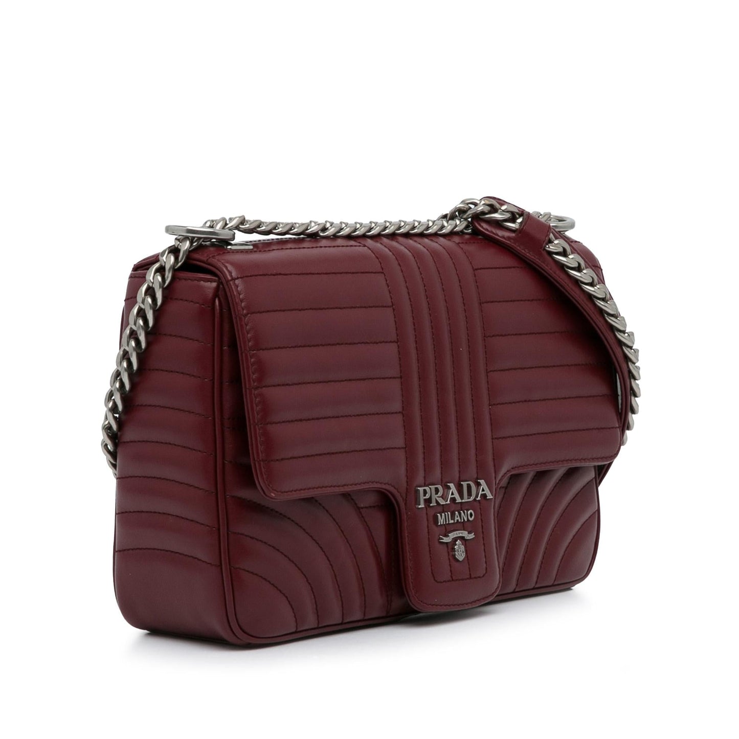 Prada Medium Soft Calf Impunture Diagramme Bag (SHG-QGVnvh)