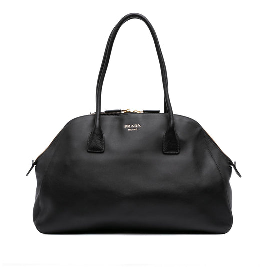 Prada Medium Soft Grain Leather Shopping Bag