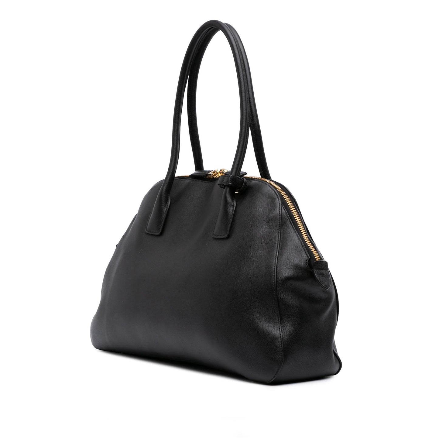 Prada Medium Soft Grain Leather Shopping Bag