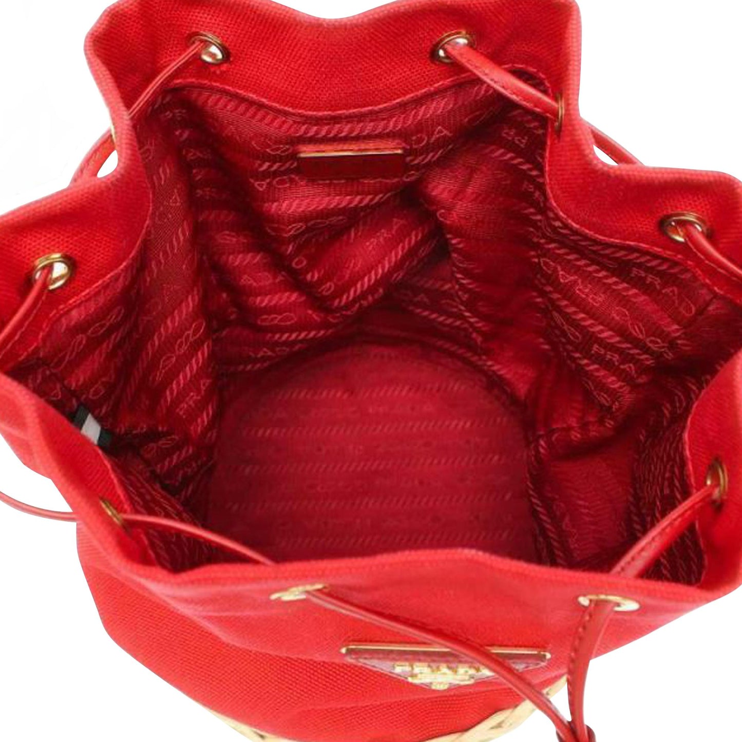 Prada Midollino and Canapa Bucket Bag (SHG-X6KYW2)