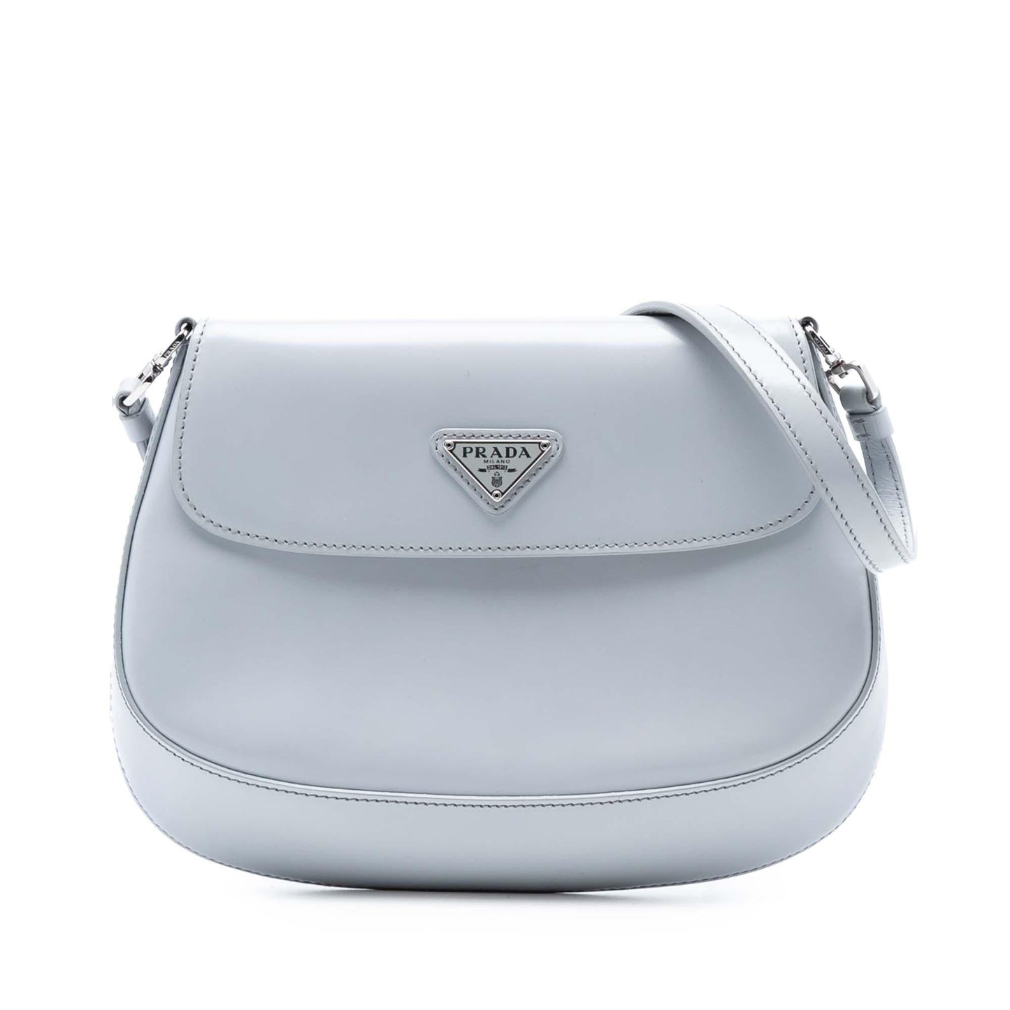 Prada Mini Brushed Leather Cleo Flap