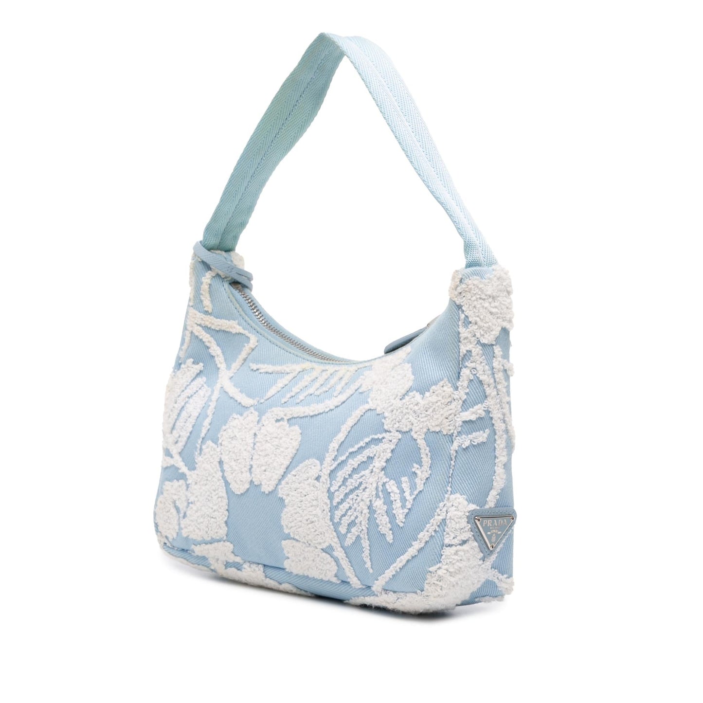 Prada Mini Embroidered Drill Re Edition 2000 Shoulder Bag