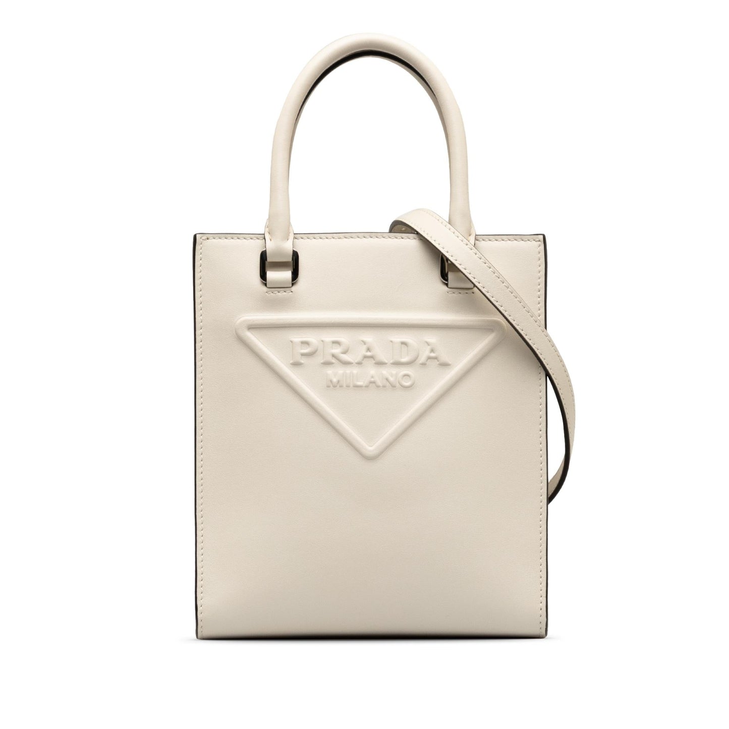 Prada Mini Logo Drill Satchel (SHG-f35u61)