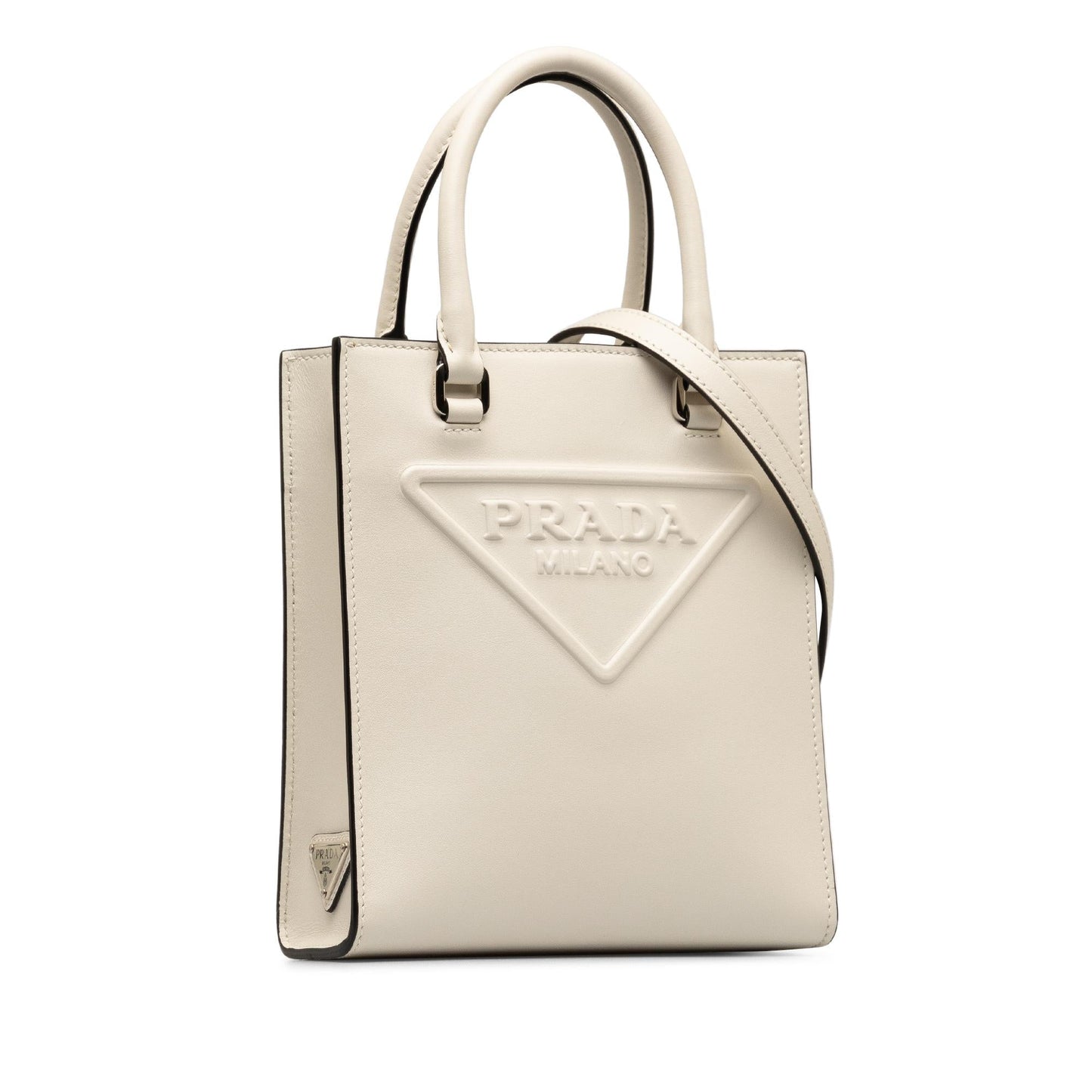 Prada Mini Logo Drill Satchel (SHG-f35u61)