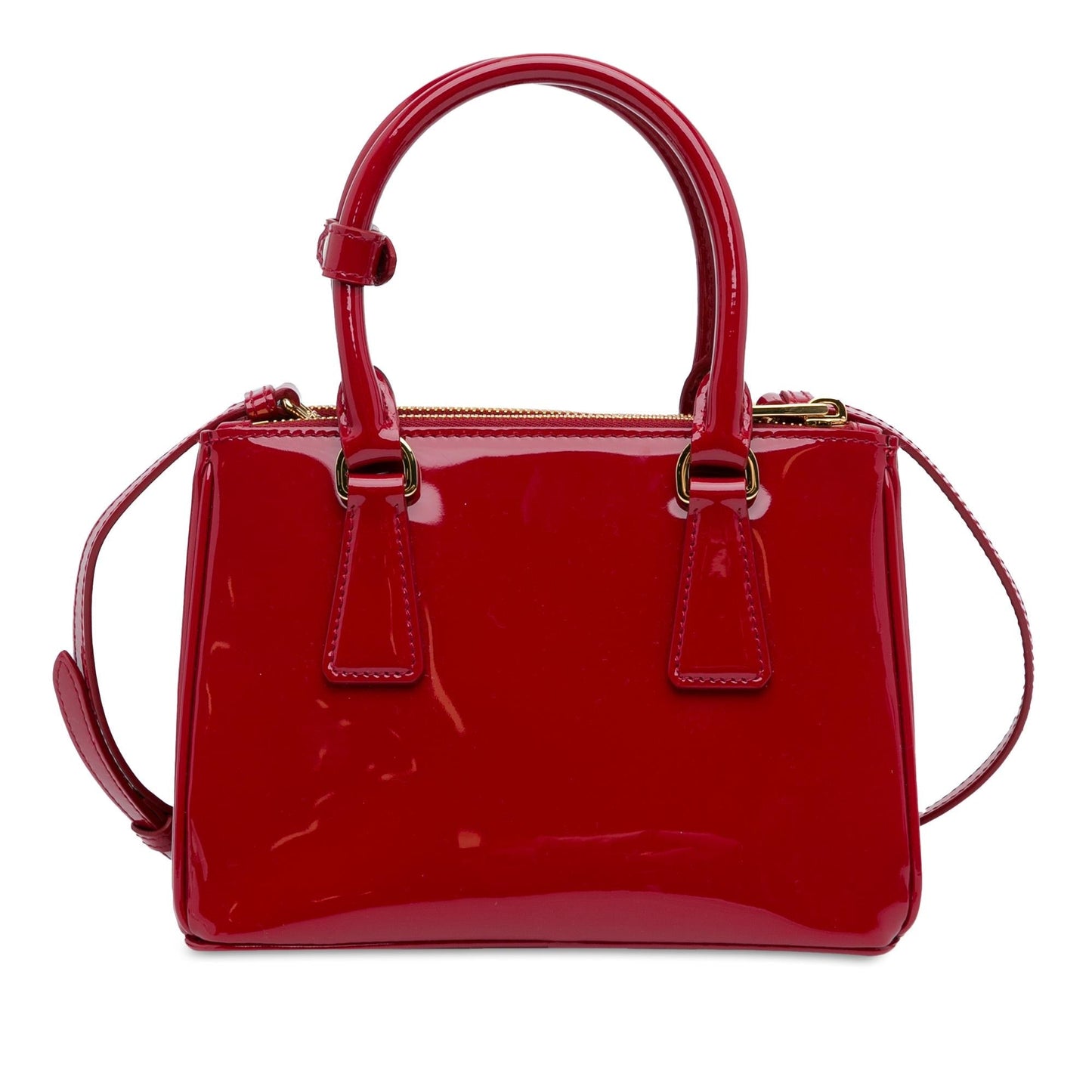 Prada Mini Patent Galleria Double Zip Satchel (SHG-pRGtU5)