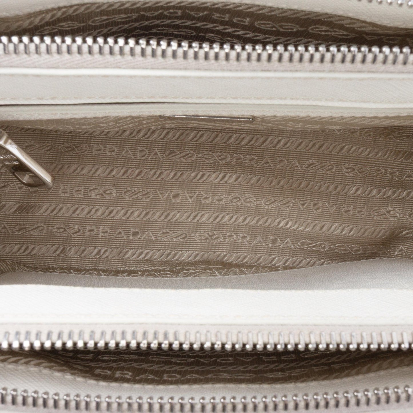 Prada Mini Saffiano Lux Crystal Embellished Galleria Double Zip