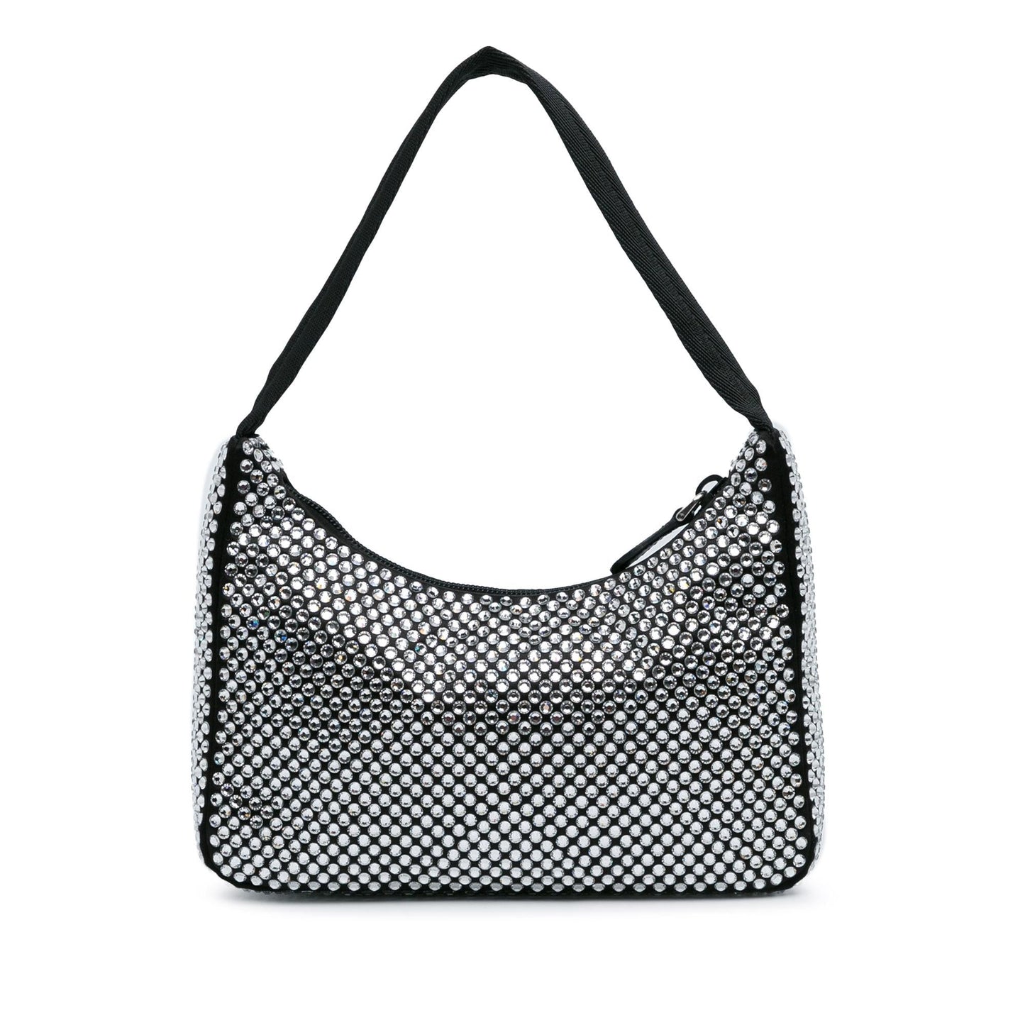 Prada Mini Satin Crystal Re-Edition 2000 Shoulder Bag (SHG-k7n60b)
