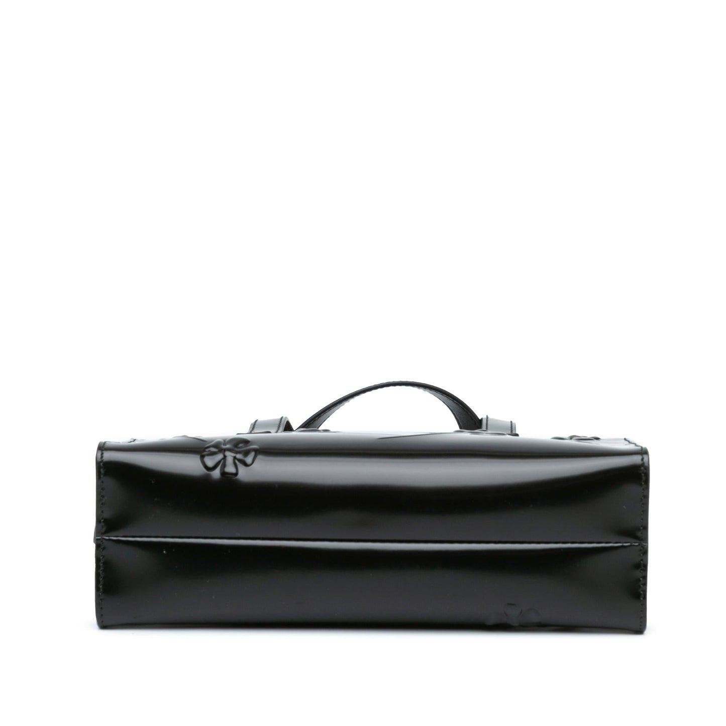 Prada Mini Spazzolato Floral Re Edition 1995 Double Handle Bag (SHG-MHc0Bf)