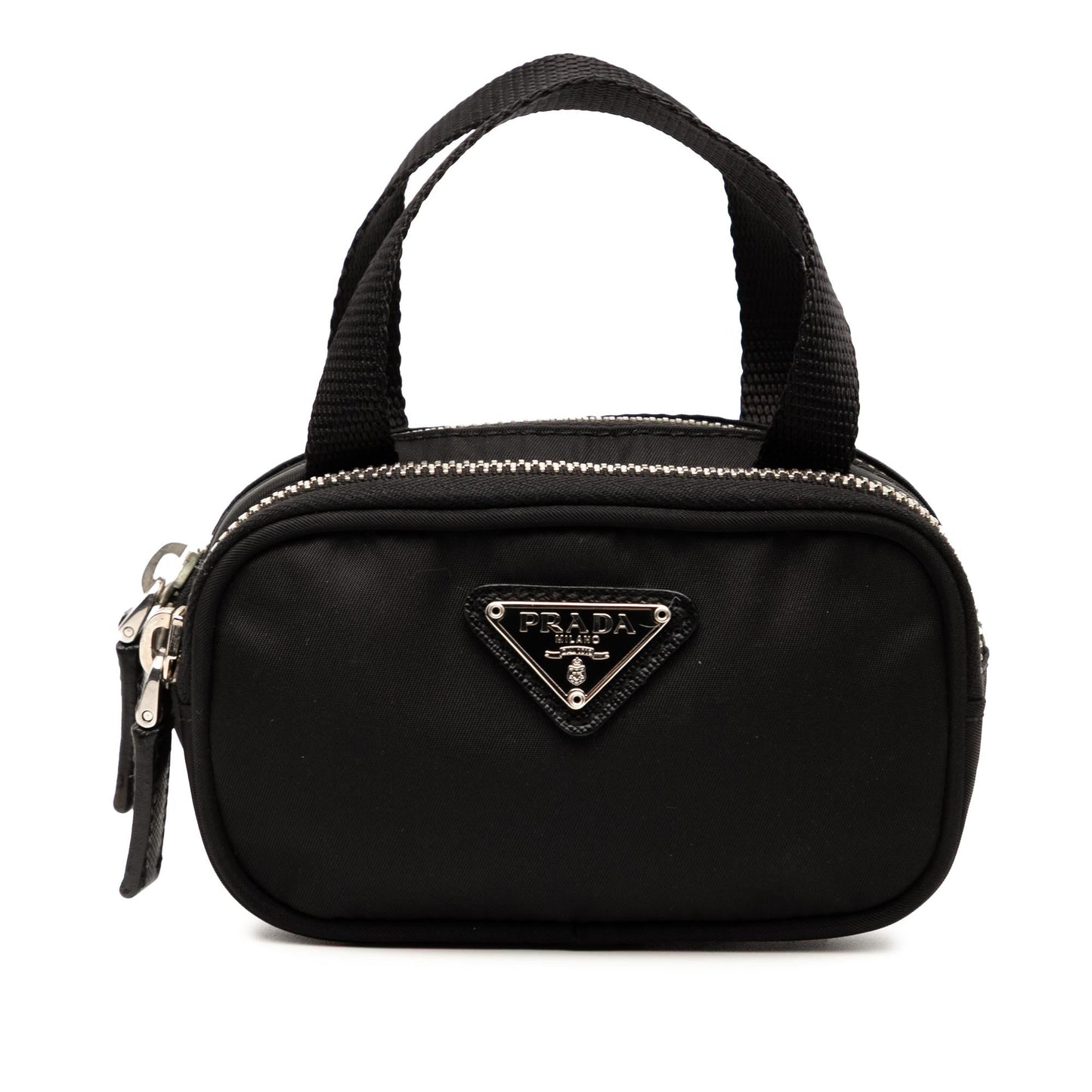 Prada Mini Tessuto Double Zip Handbag