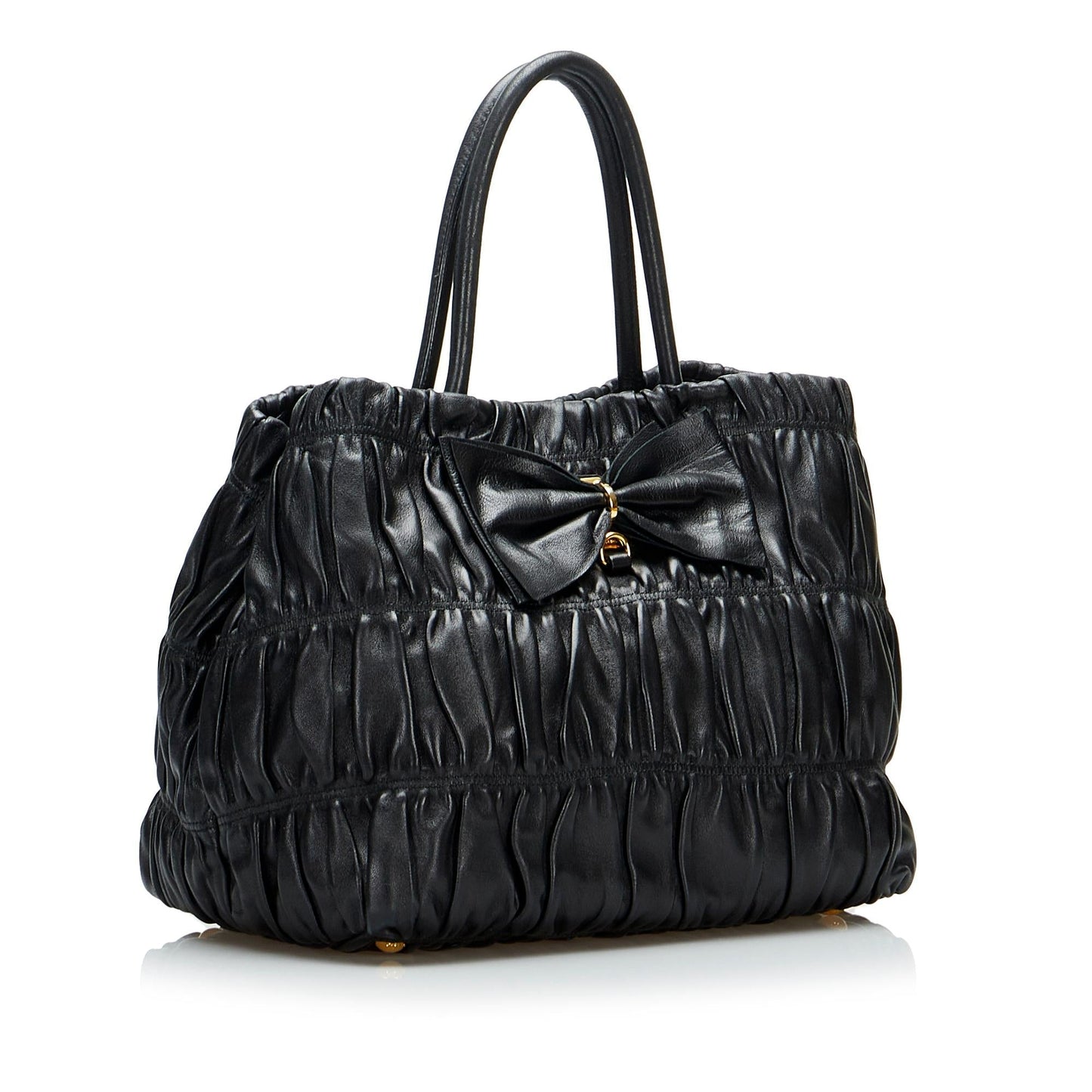 Prada Nappa Gaufre Bow Satchel (SHG-2L8Wjq)