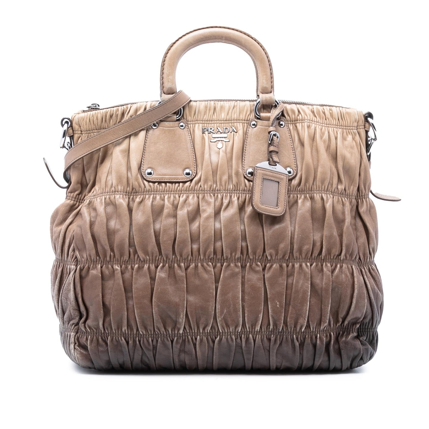 Prada Nappa Gaufre Ombre Satchel