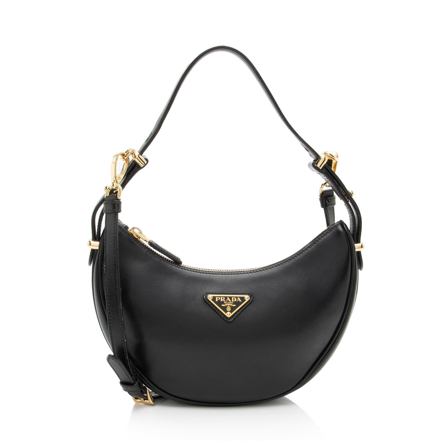 Prada Nappa Leather Arque Shoulder Bag