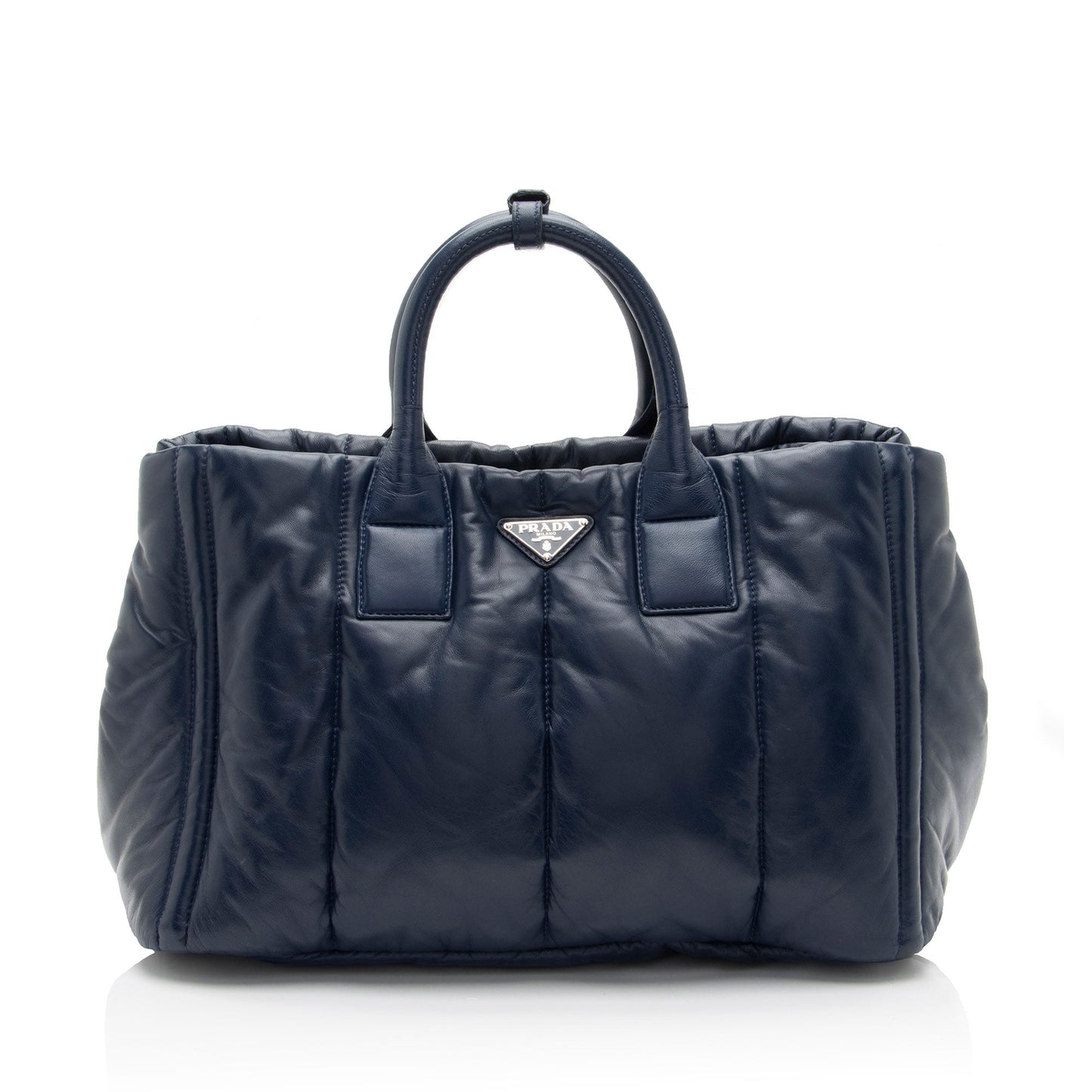 Prada Nappa Leather Quilted Bomber Tote (SHF-7Nco1H)