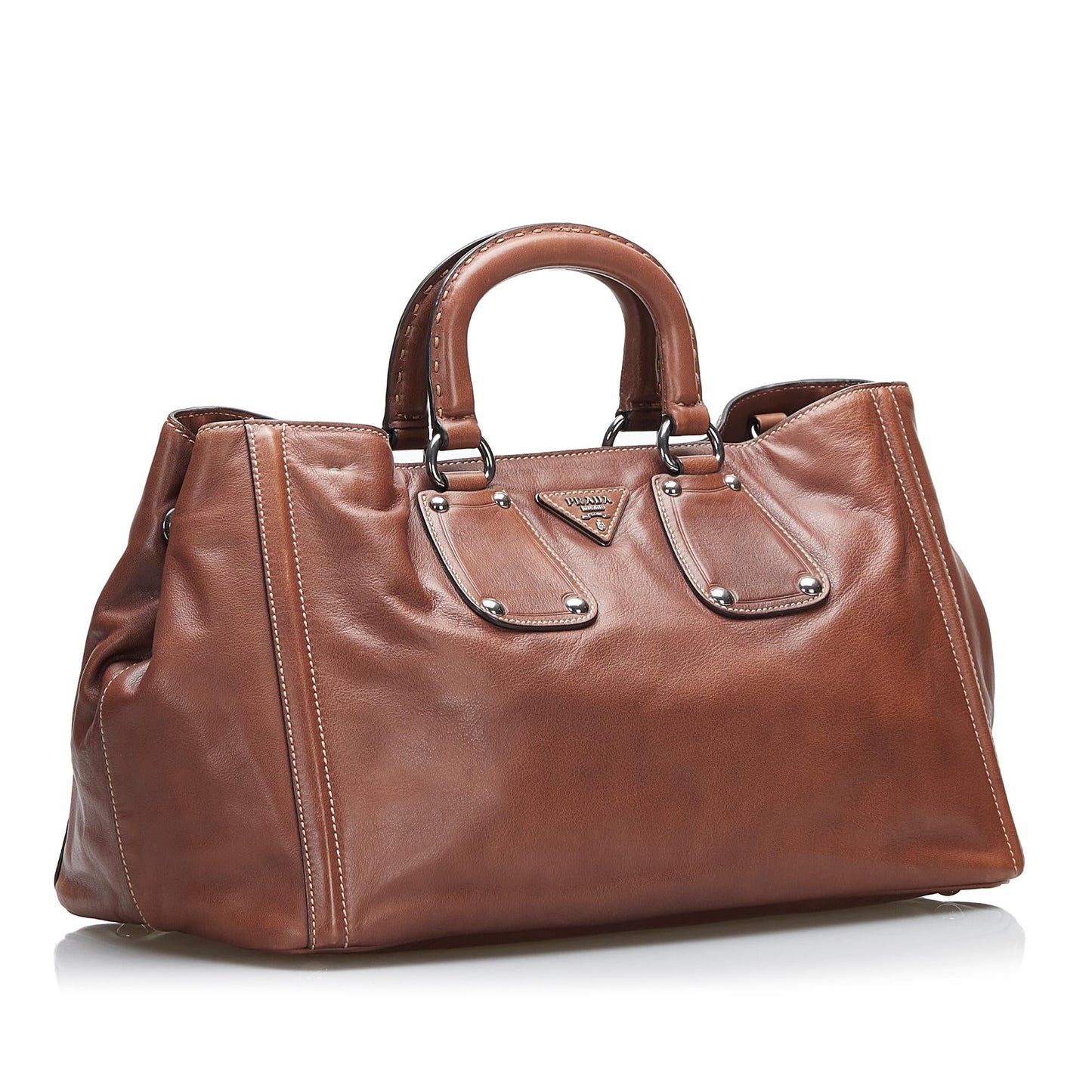 Prada Nocciolo Soft Satchel (SHG-pXsSYC)