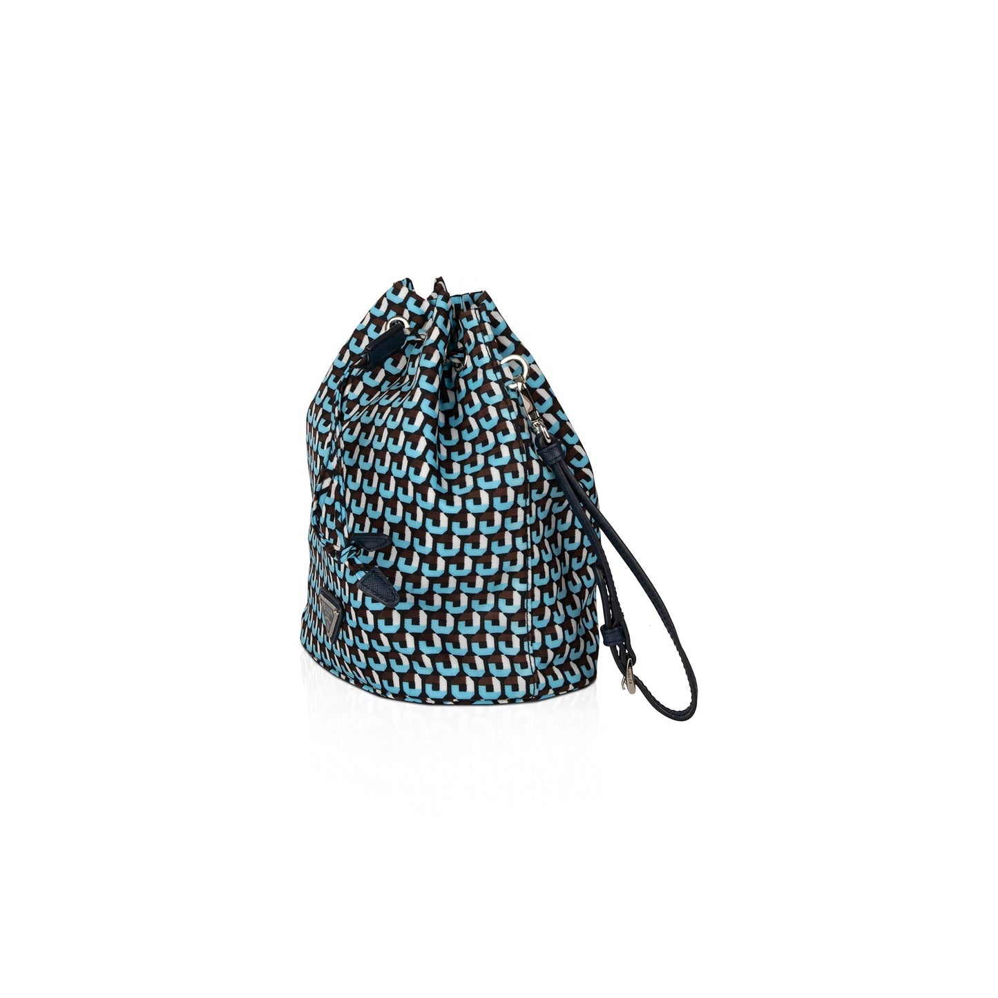Prada Nylon Mini Bucket Wristlet Pouch