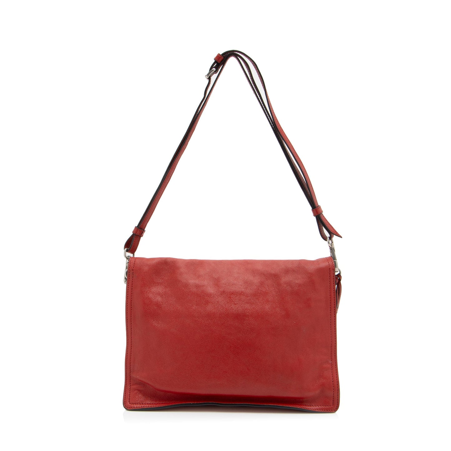 Prada Ombre Glace Calf Etiquette Flap Messenger