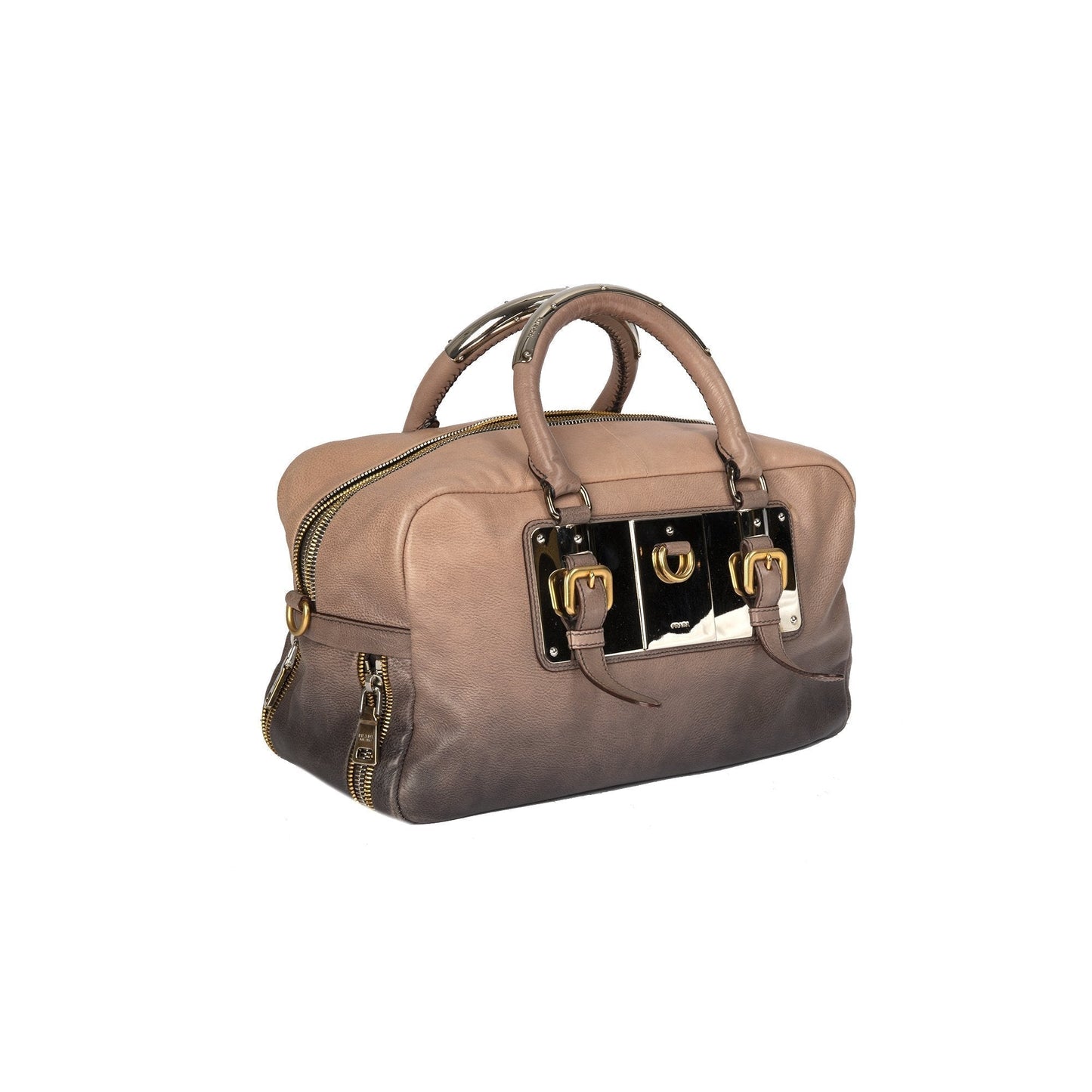 Prada Ombre Glace Zippers Bauletto Bag