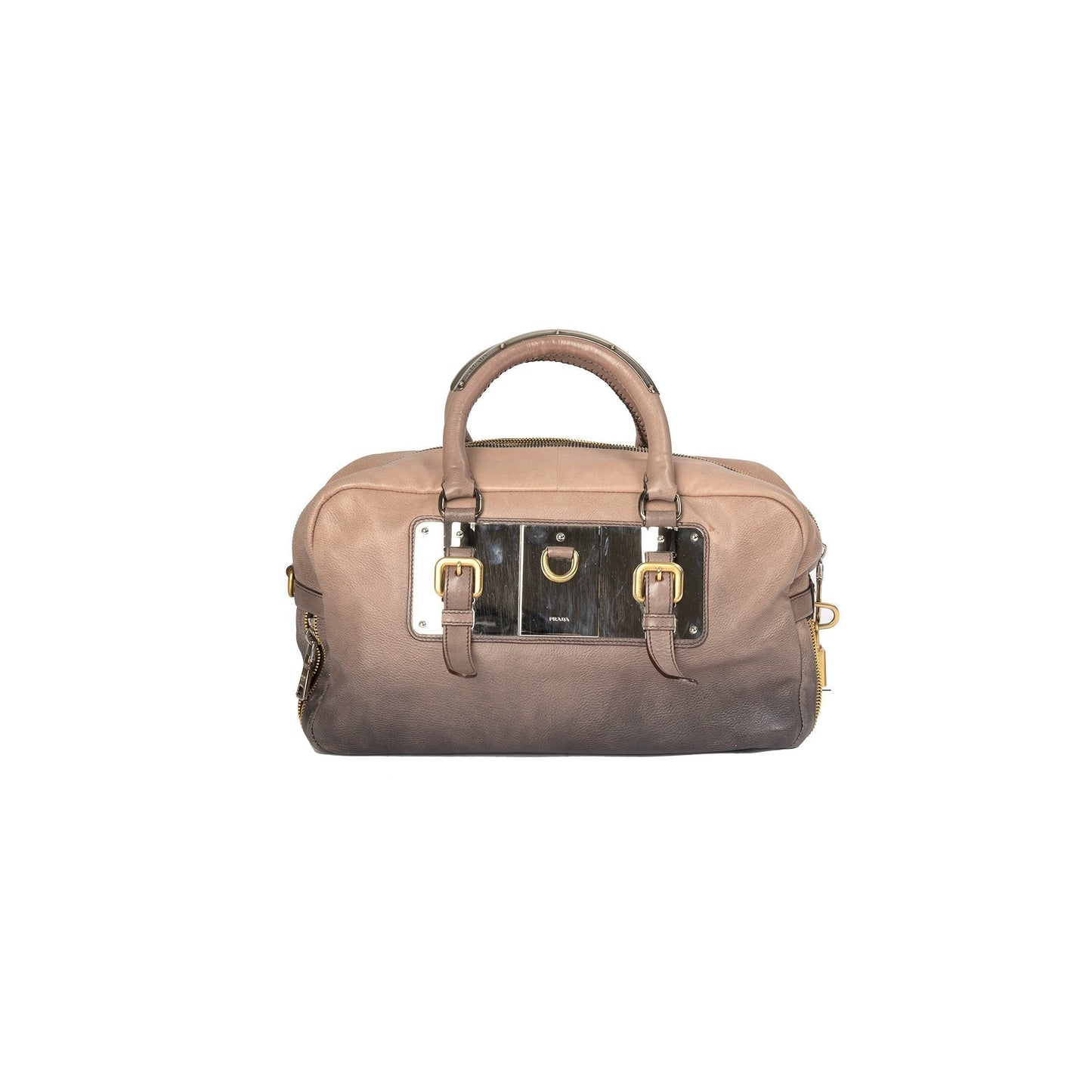 Prada Ombre Glace Zippers Bauletto Bag