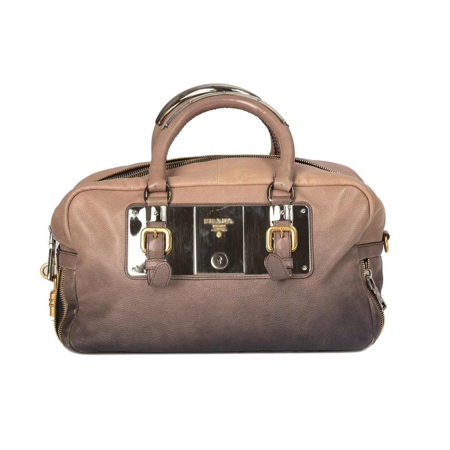 Prada Ombre Glace Zippers Bauletto Bag