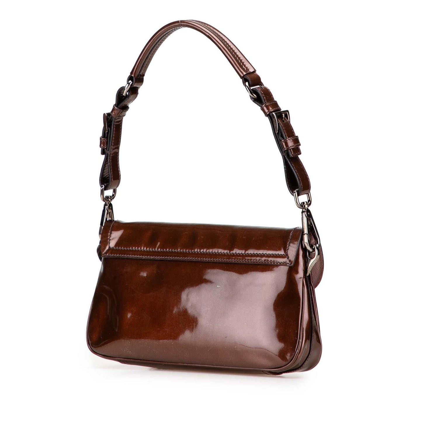 Prada Patent Tassel Shoulder Bag
