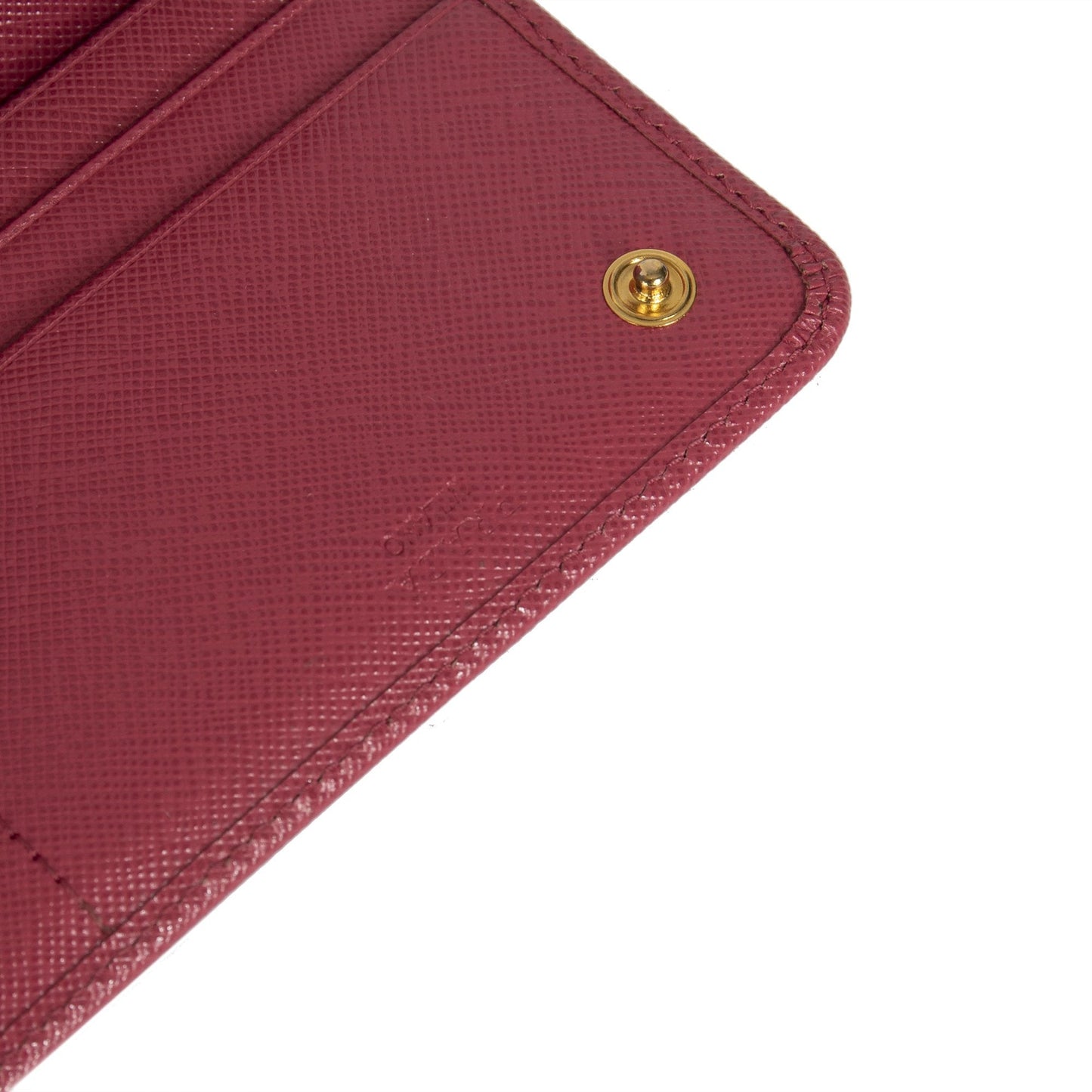Prada Pink Saffiano Continental Wallet