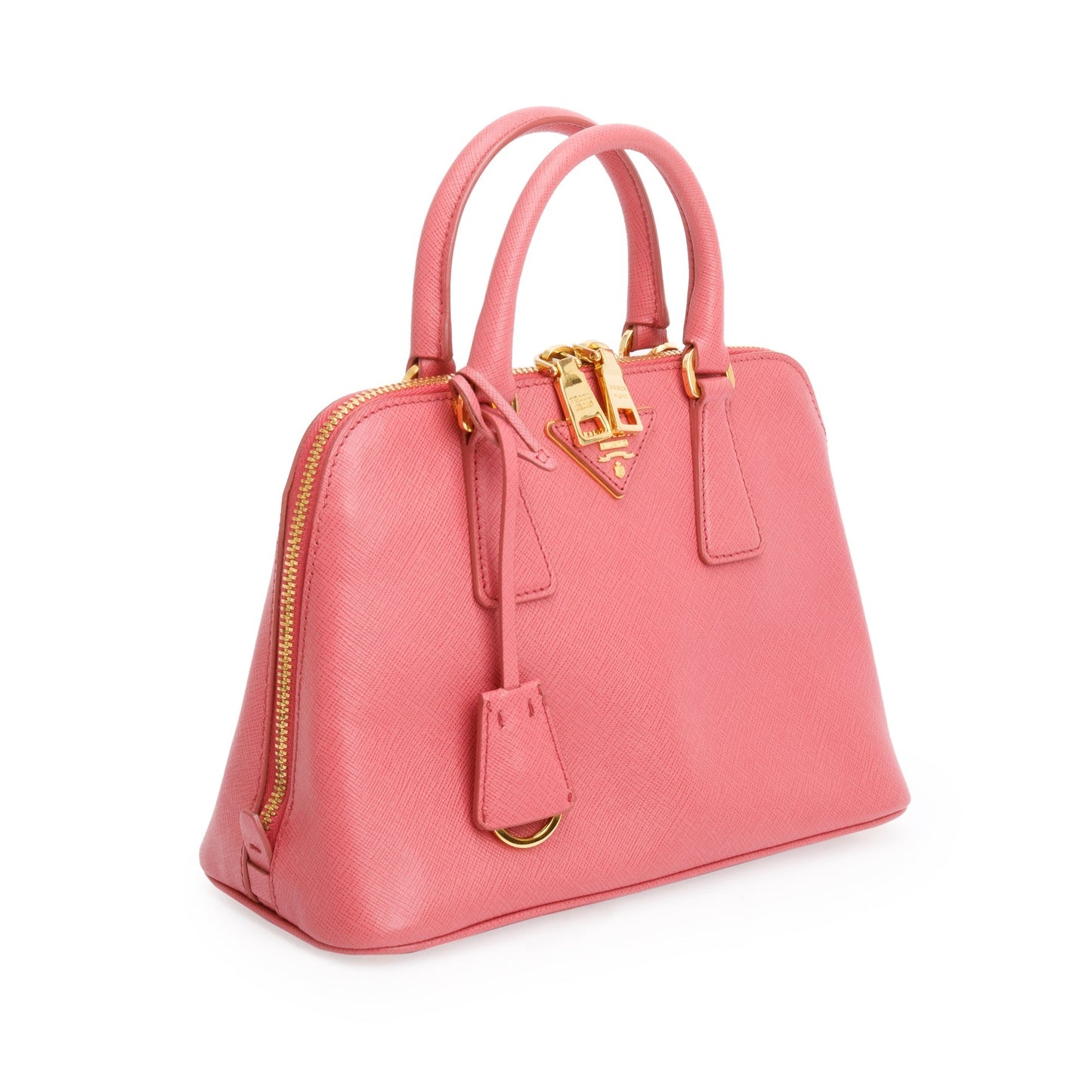 Prada Pink Saffiano Lux Small Promenade Tote