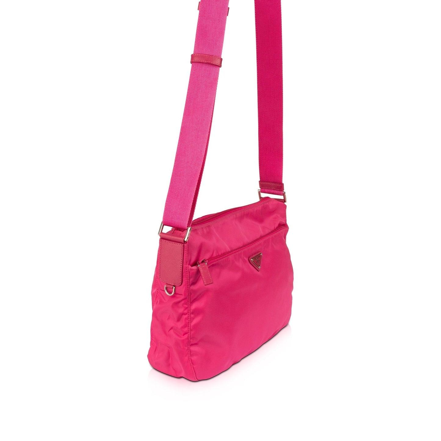 Prada Pink Tessuto Nylon Vela Messenger Bag