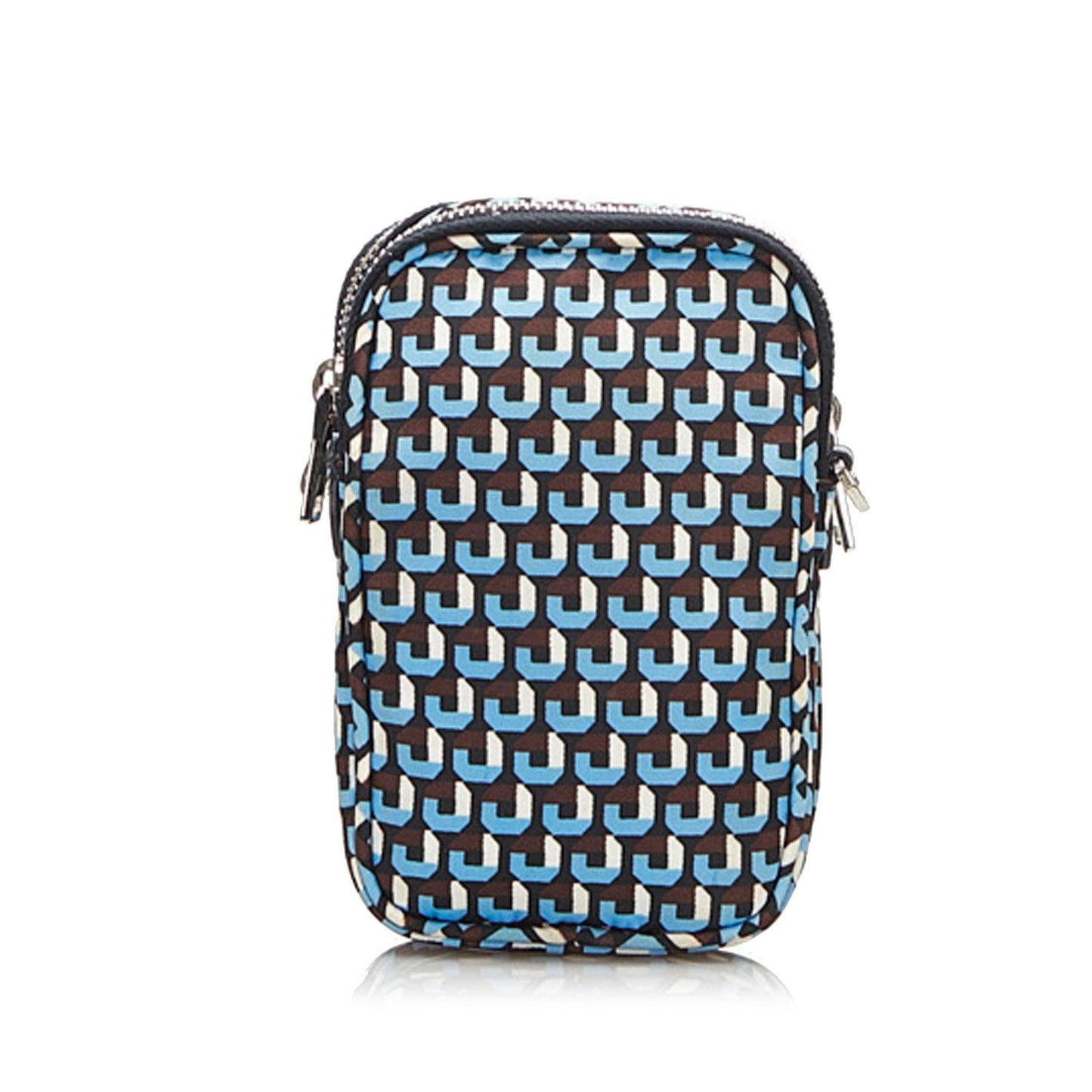Prada Printed Tessuto Double Zip Phone Holder (SHG-35172)