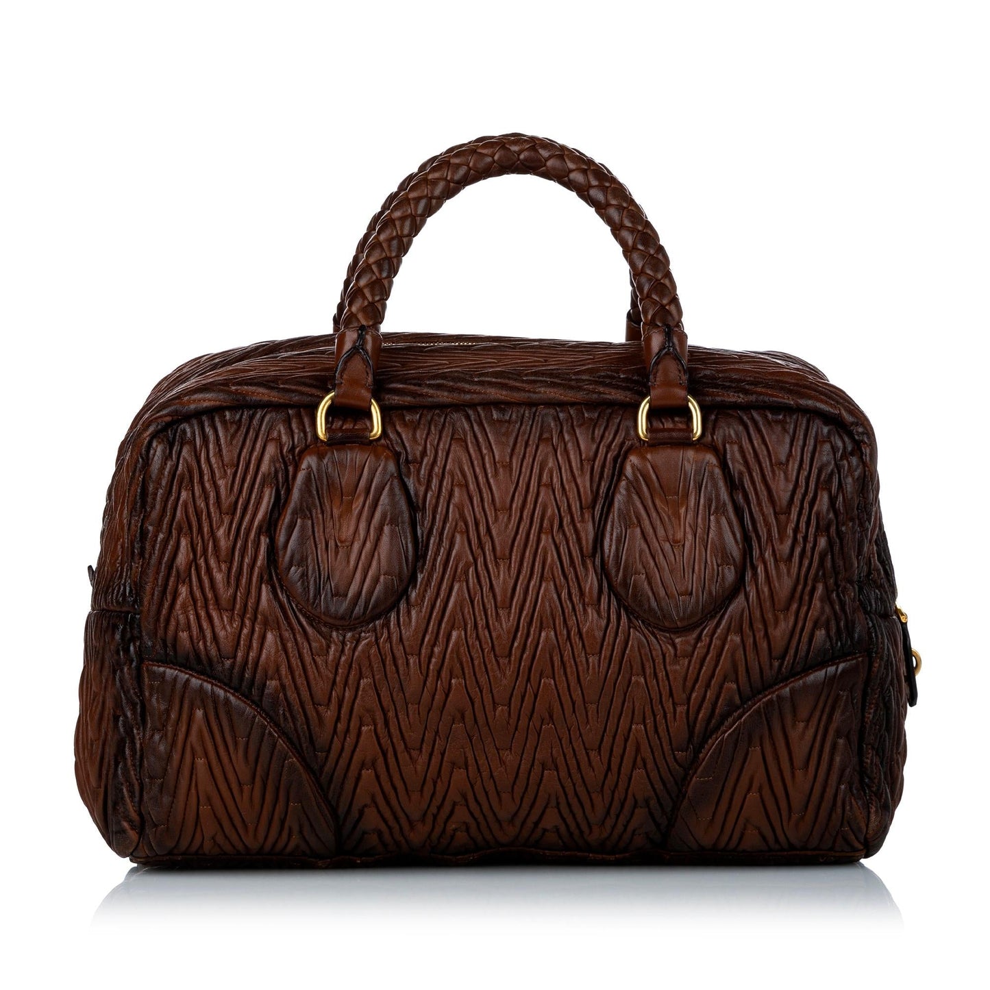 Prada Quilted Leather Handbag (SHG-29507)