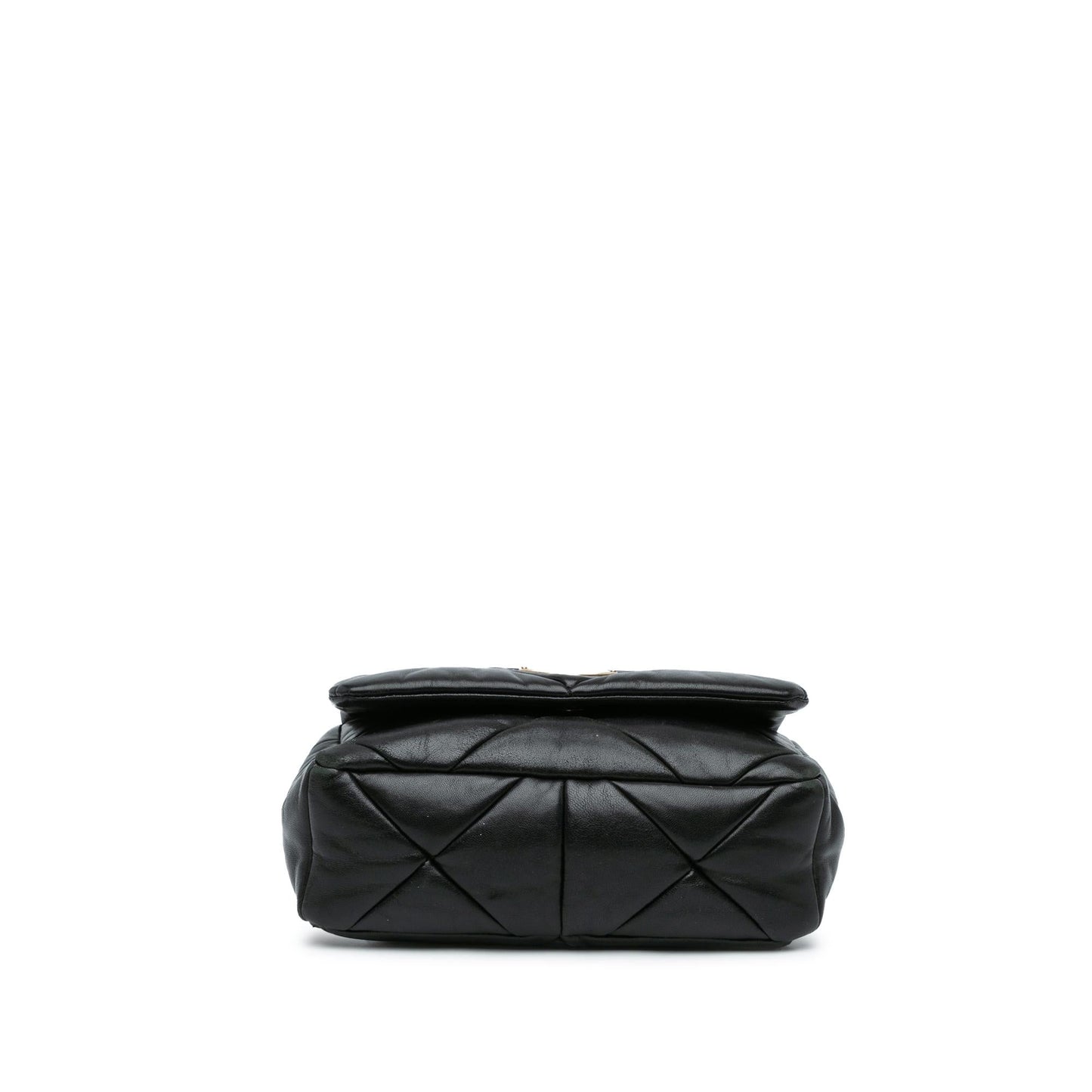 Prada Quilted Nappa Re-Nylon Triangle Patchwork System Flap Satchel (SHG-dKyZlX)