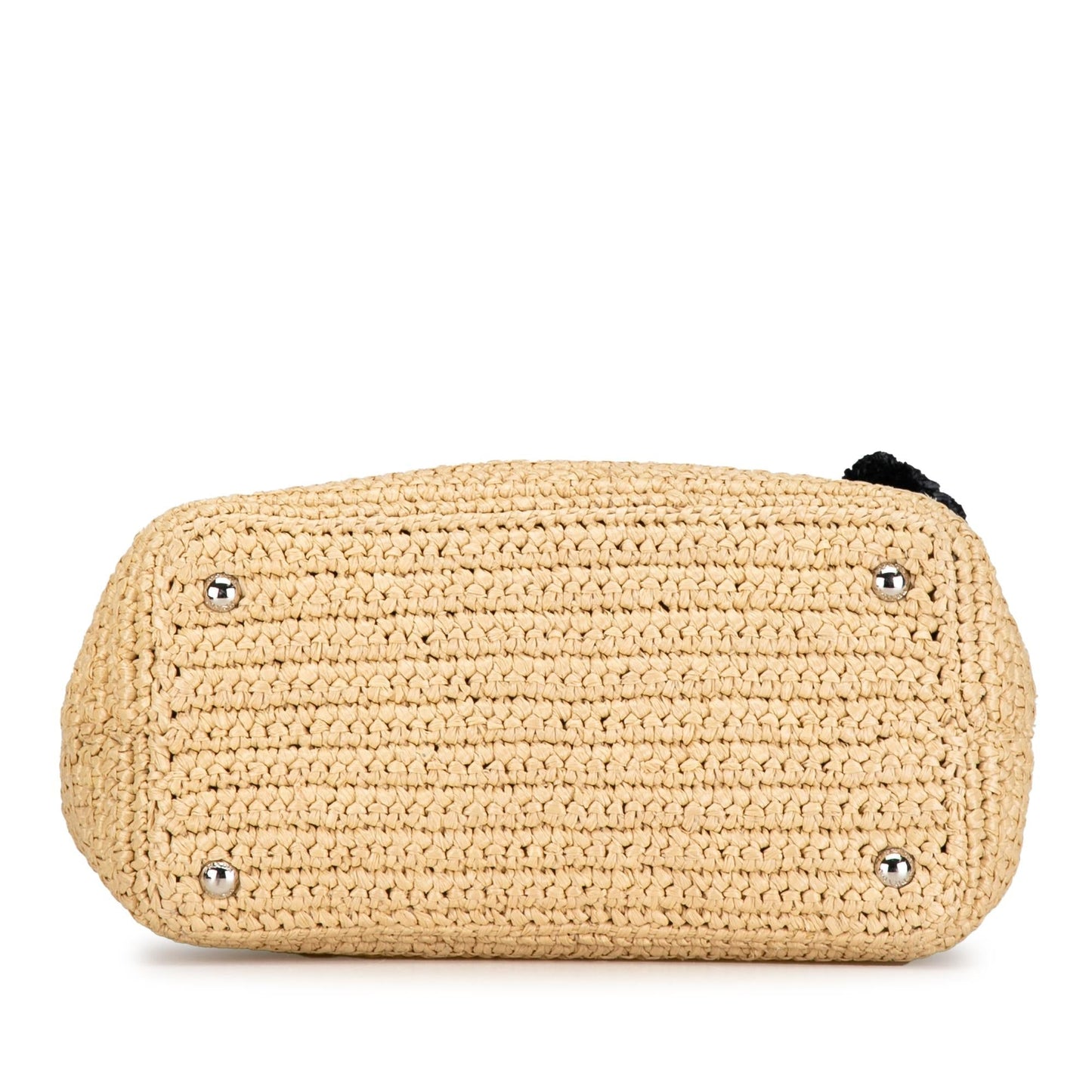 Prada Raffia Pompom Satchel (SHG-xIScda)