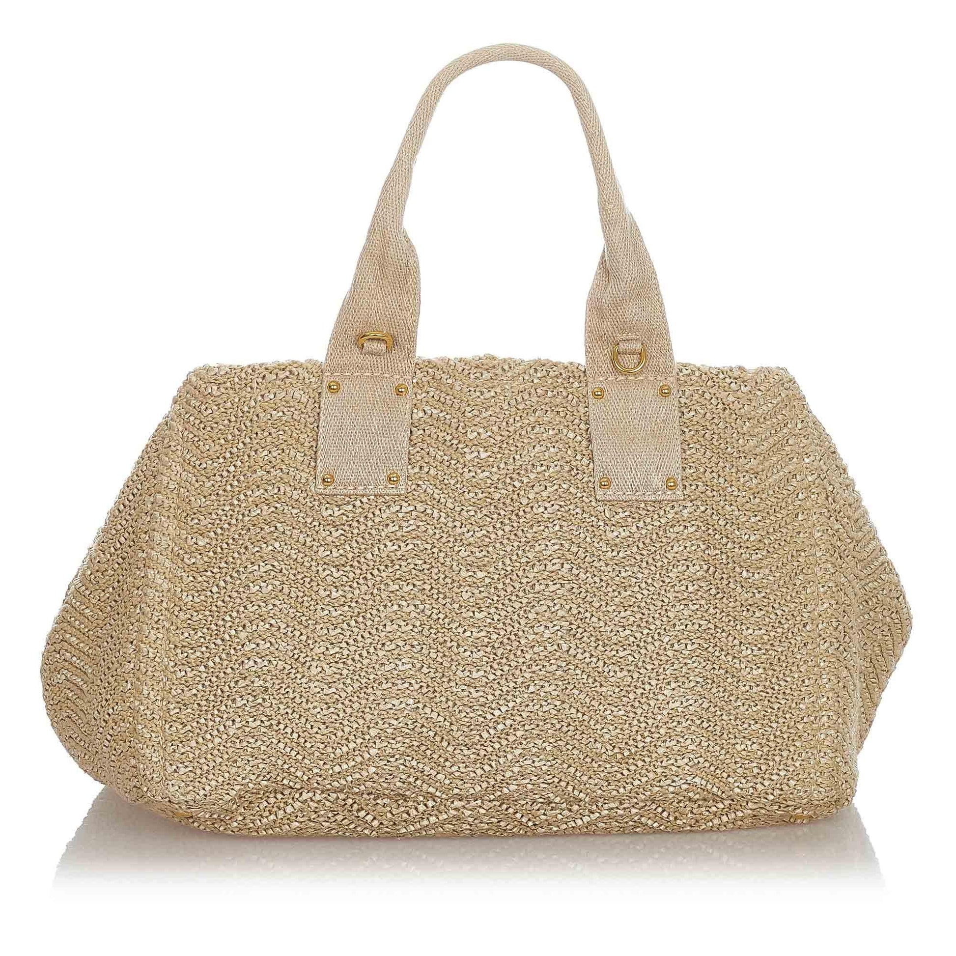 Prada Raffia Satchel - Ewore Bags