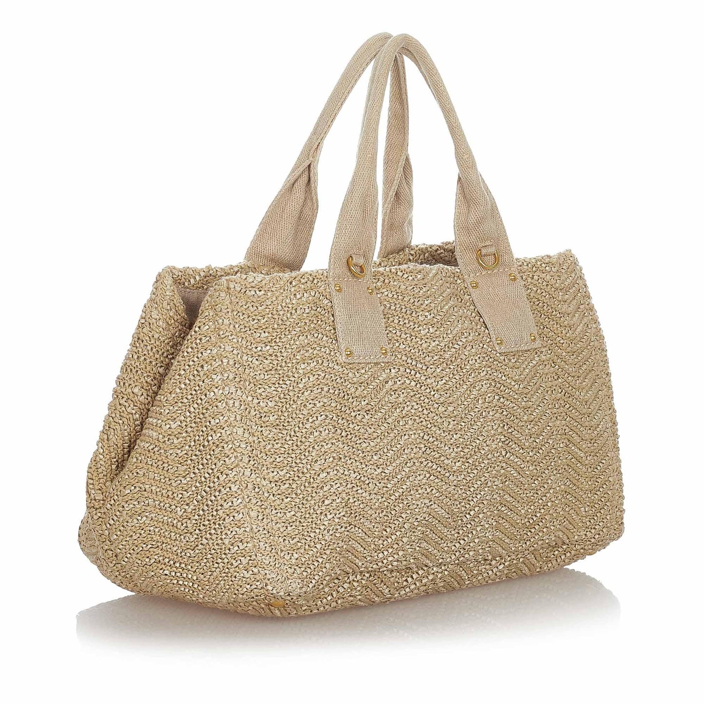 Prada Raffia Satchel (SHG-22890)