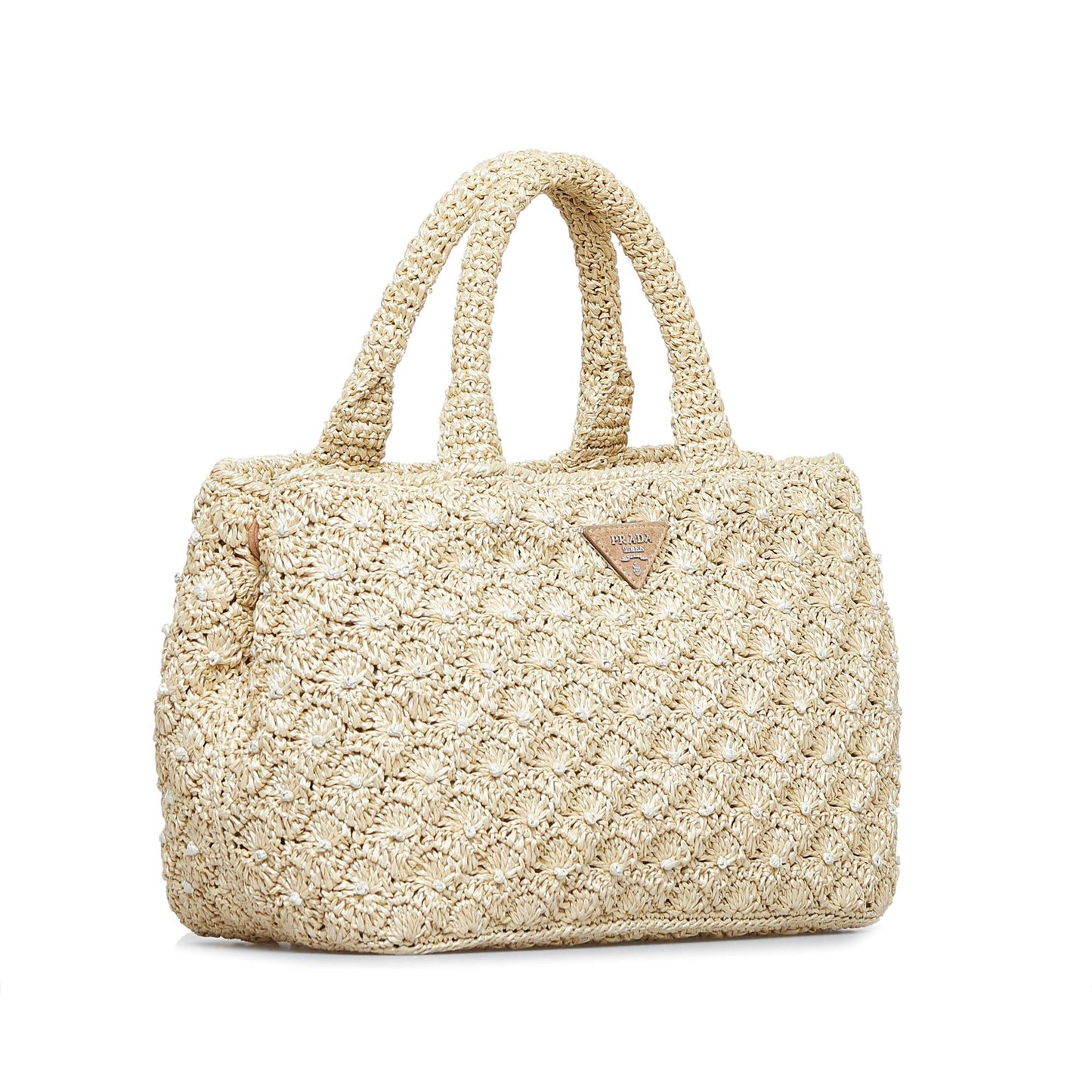 Prada Raffia Satchel (SHG-mfUBGp)