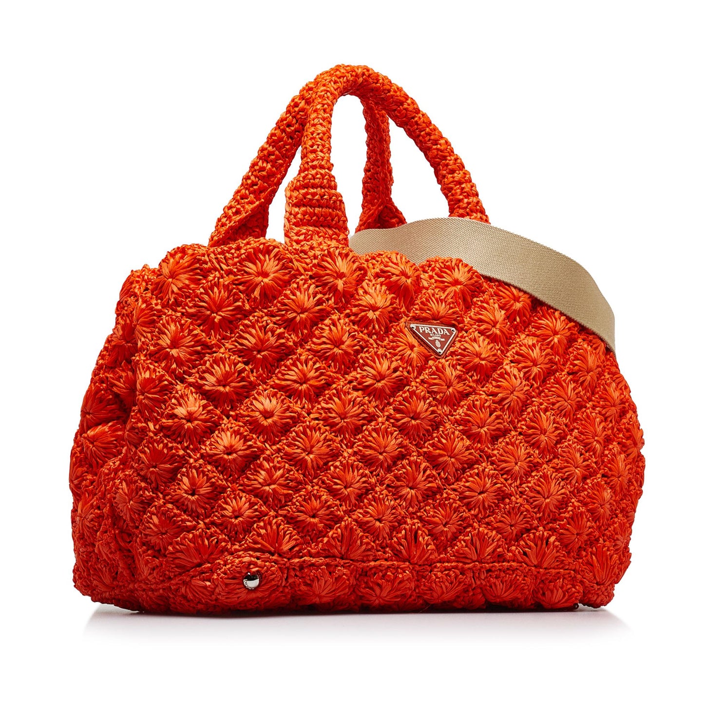 Prada Raffia Satchel (SHG-KjgFSn)