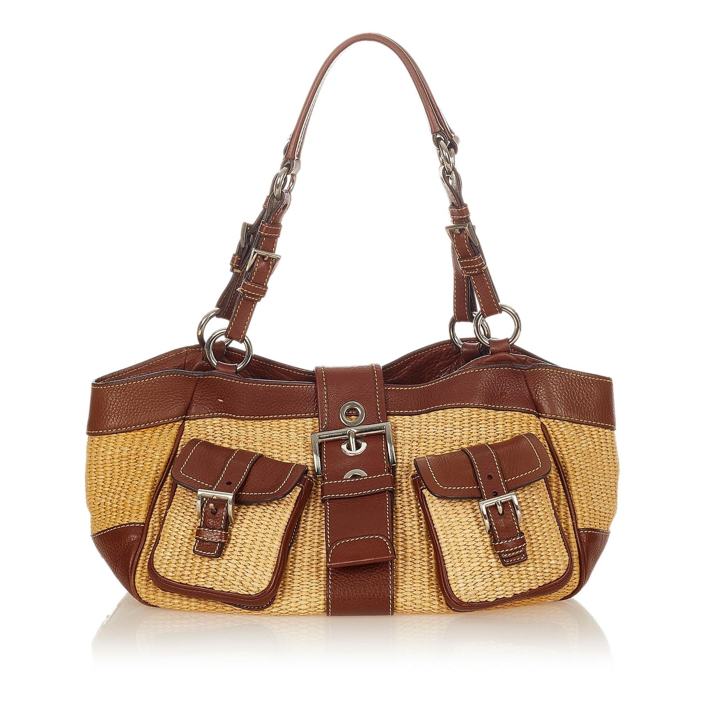Prada Raffia Shoulder Handbag - Ewore Bags