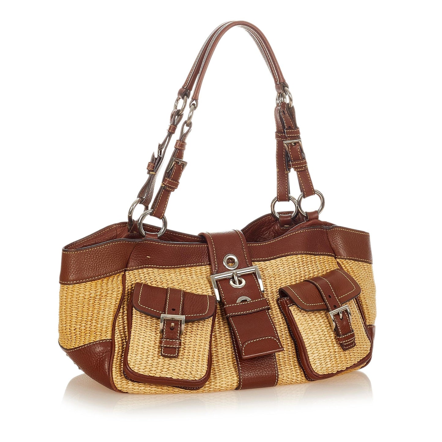 Prada Raffia Shoulder Handbag - Ewore Bags