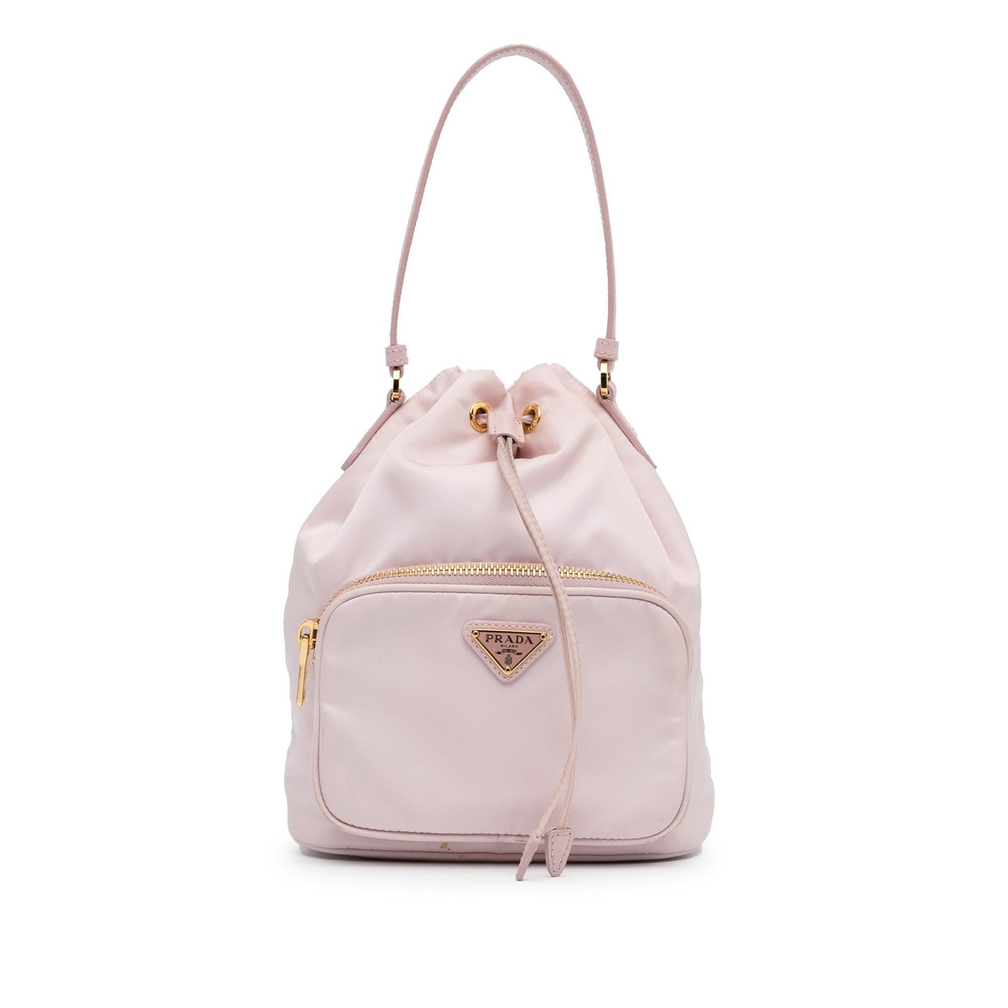 Prada Re-Nylon Saffiano Trimmed Duet Bucket Bag (SHG-Ckwvzz)