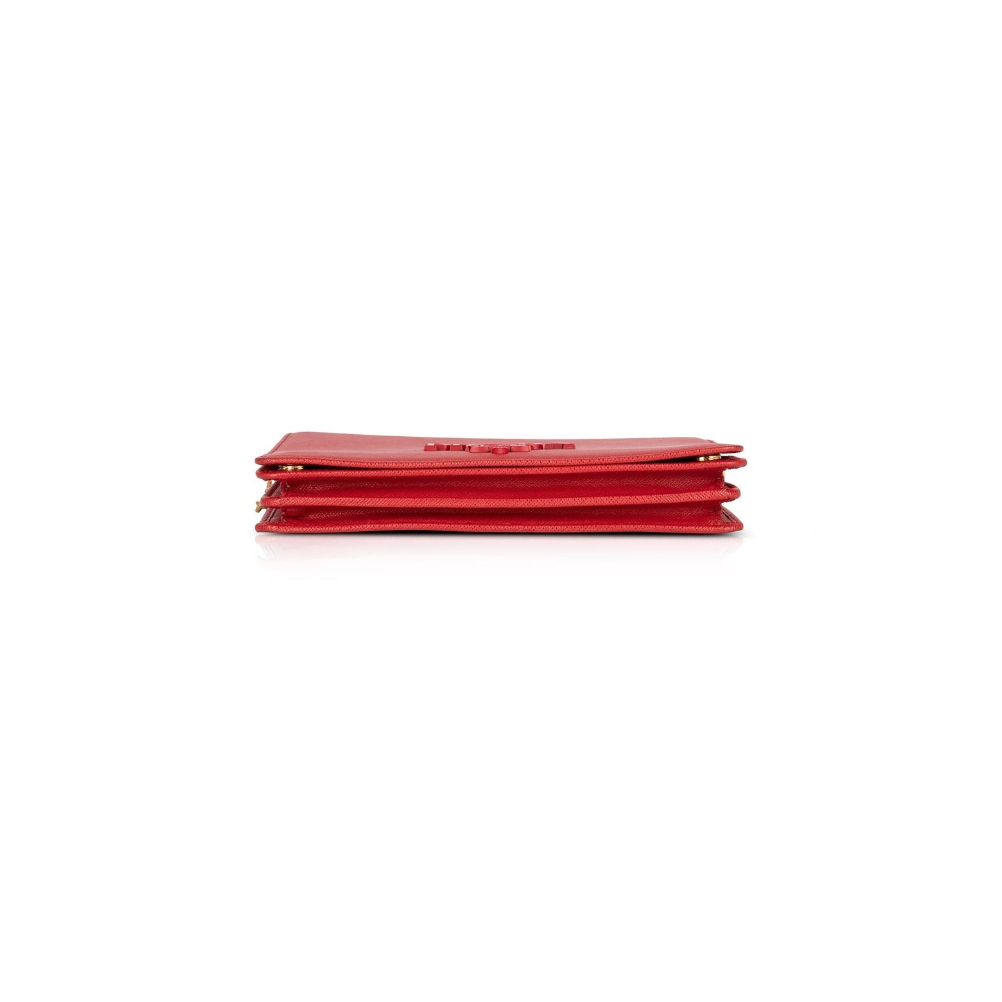 Prada Red Saffiano Leather Shoulder Bag